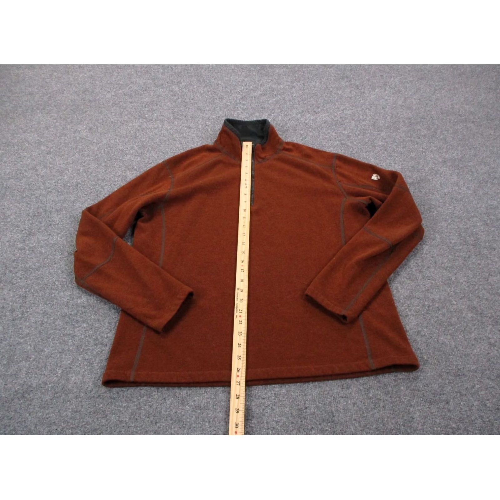 Layer 8 Kuhl Sweater Mens XL Brown Shirt Pullover Lightweight Knit Logo Quilted 1/4 Zip Mens XL Brown Knit Sweater Size US XL / EU 56 / 4 - 3 Thumbnail