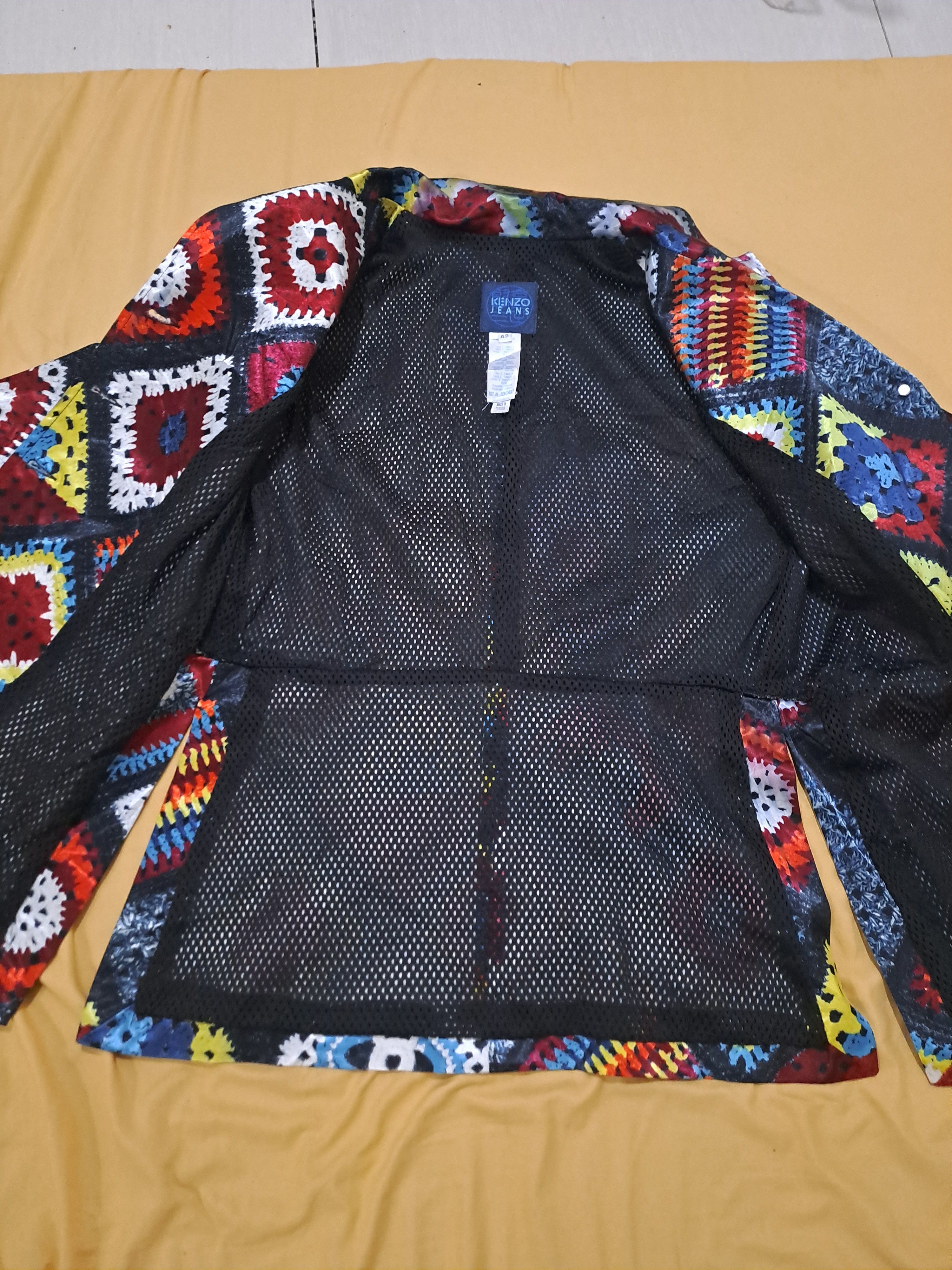 Kenzo 80s Kenzo Jeans Mesh Lined Blazer Jacket Size M / US 6-8 / IT 42-44 - 3 Thumbnail