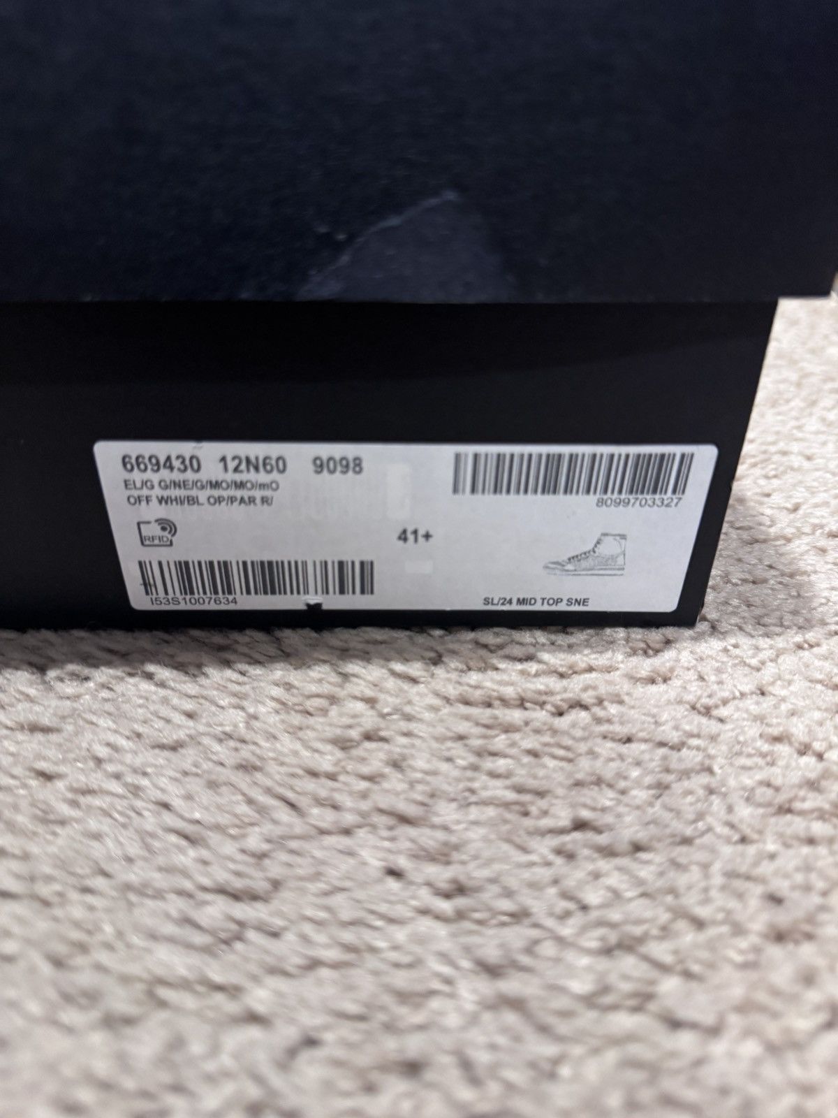 Saint Laurent Paris Saint Laurent High Top Trainers Size US 8.5 / EU 41-42 - 6 Thumbnail