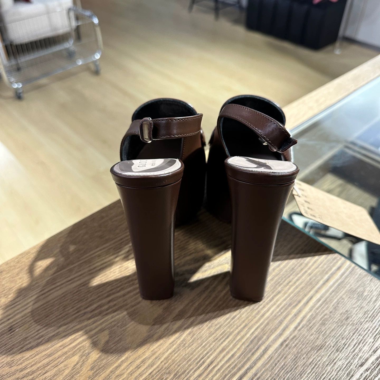 Gucci Gucci mar667 Horsebit Block Heel Pump 37 Size US 6.5 / IT 36.5 - 3 Thumbnail