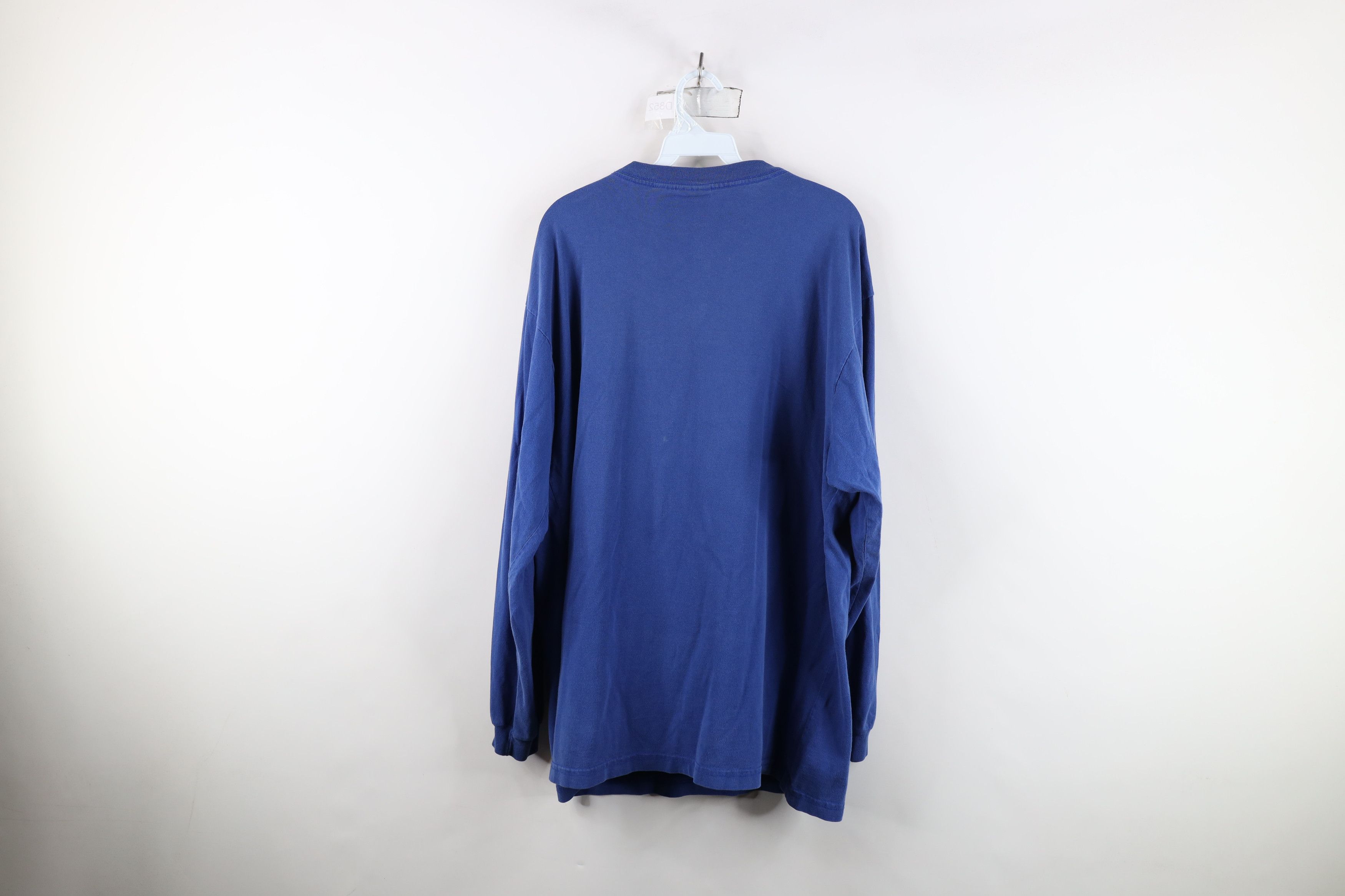 Starter Vintage 90s Starter Spell Long Sleeve T-Shirt Blue Cotton Size US L / EU 52-54 / 3 - 13 Thumbnail