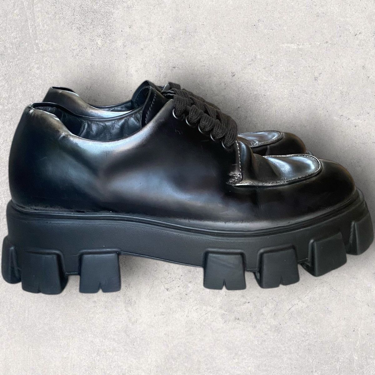 Prada Prada Monolith Lace Shoes Size US 9 / EU 42 - 3 Thumbnail
