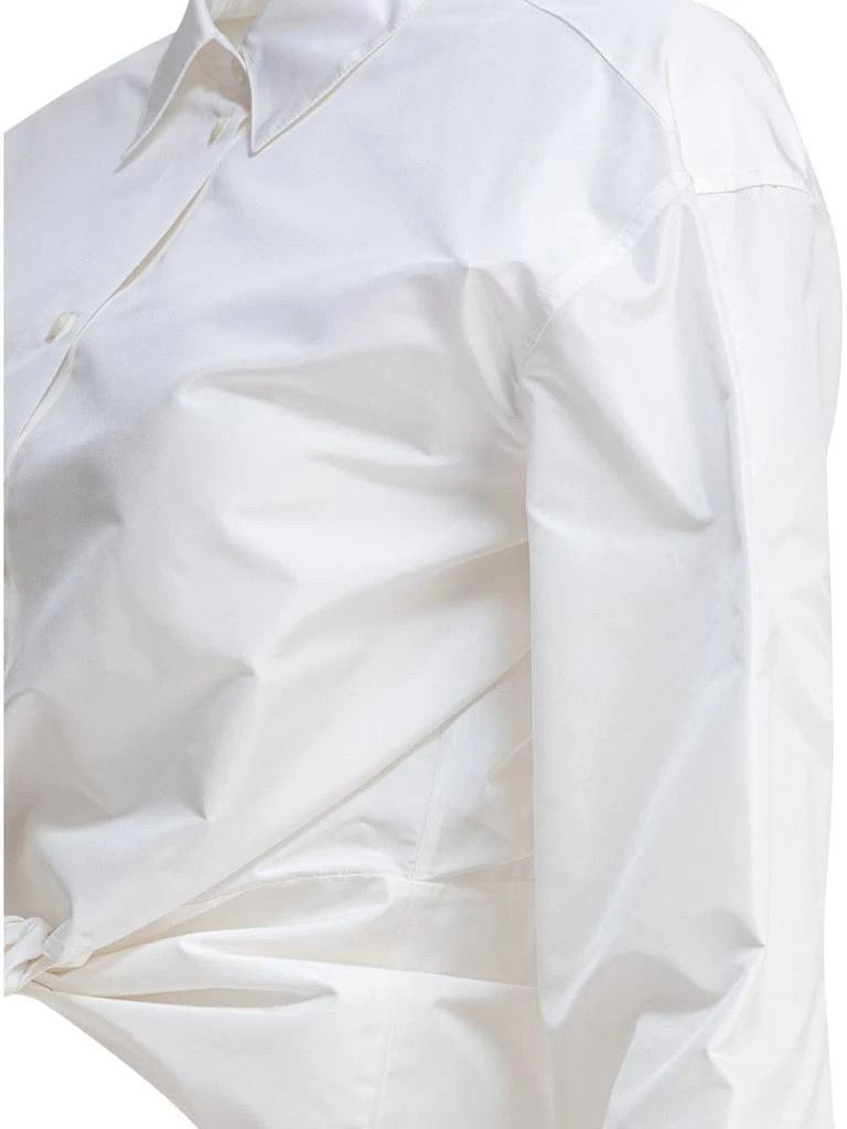Givenchy o1w1db10326 Wrap Bow Shirt in White Size XS / US 0-2 / IT 36-38 - 4 Thumbnail