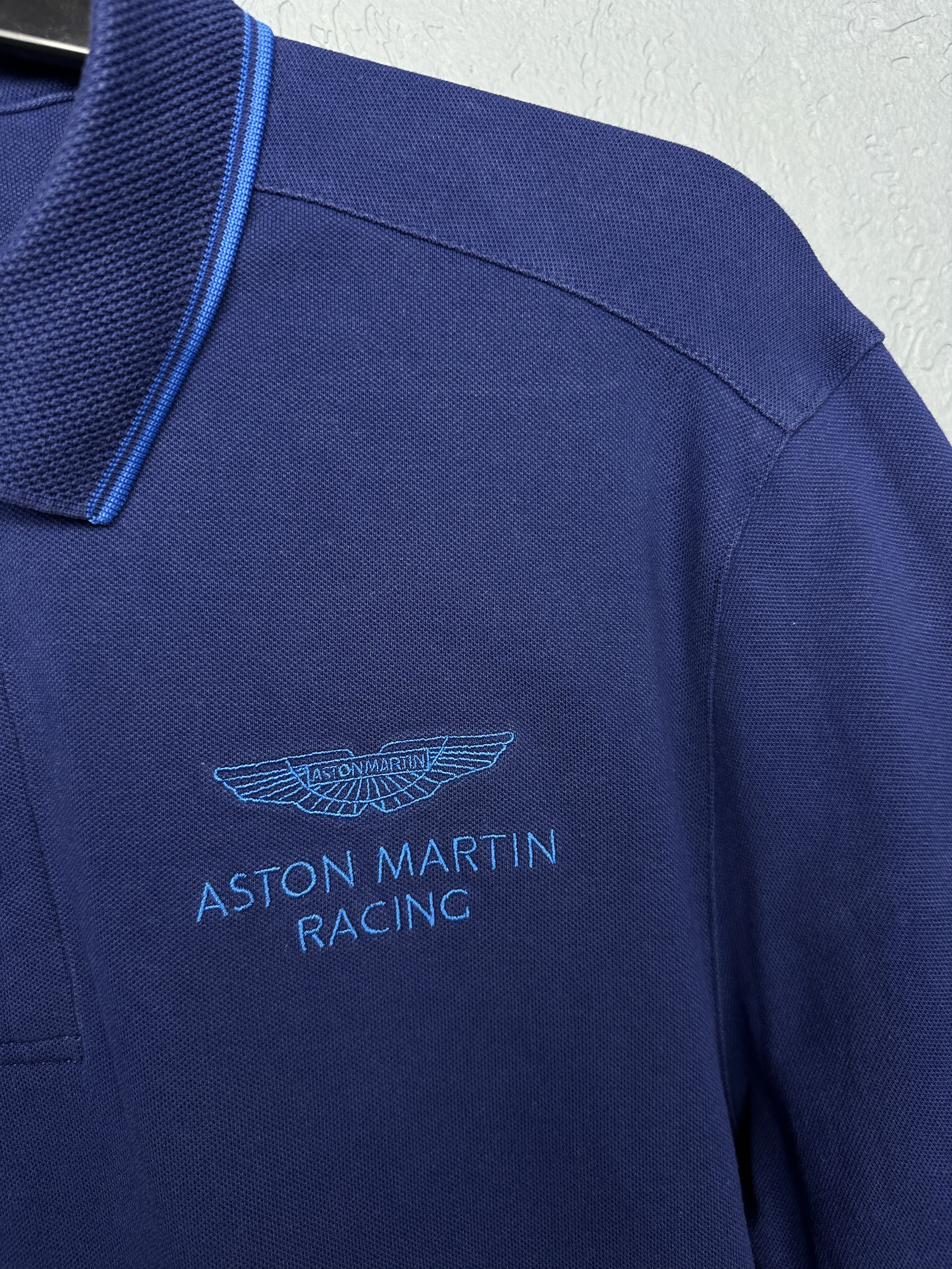 Hackett Aston Martin by Hackett Mens Polo Shirt Size US L / EU 52-54 / 3 - 3 Thumbnail