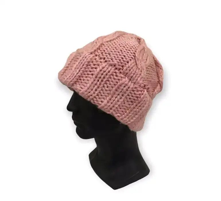 Japanese Brand × Vintage Japanese Brand Knit Design Beanie Hat Size ONE SIZE - 1 Thumbnail