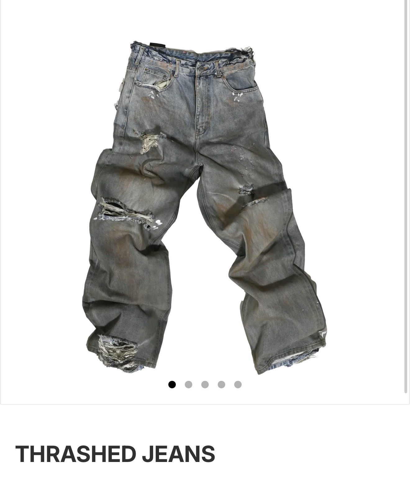 Greedy Unit Greedy Unit Thrashed Jeans Size US 36 / EU 52 - 1 Thumbnail