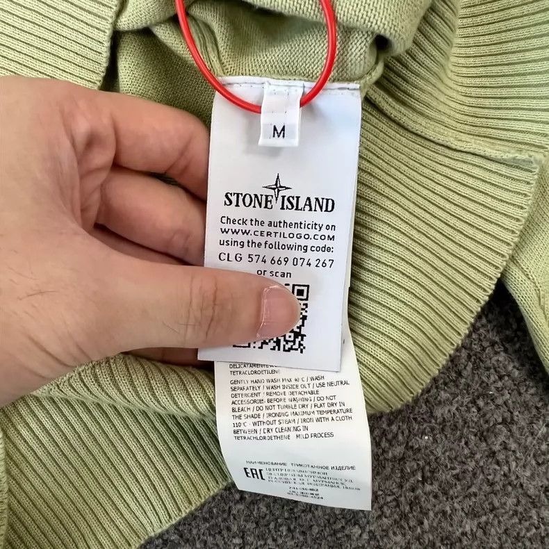 Stone Island Stone Island Knit Sweater in Avocado Color -2506 Size US M / EU 48-50 / 2 - 7 Thumbnail