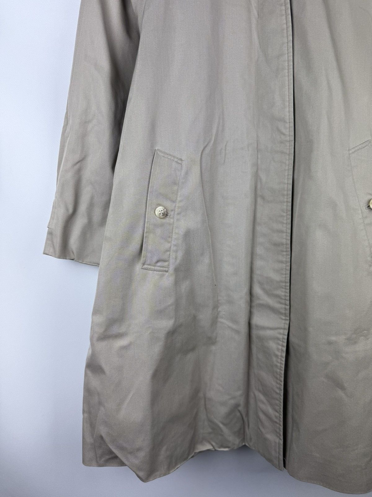 Burberry Burberrys Vintage Nova Check Lined Belted Trench Coat Jacket Size M / US 6-8 / IT 42-44 - 4 Thumbnail