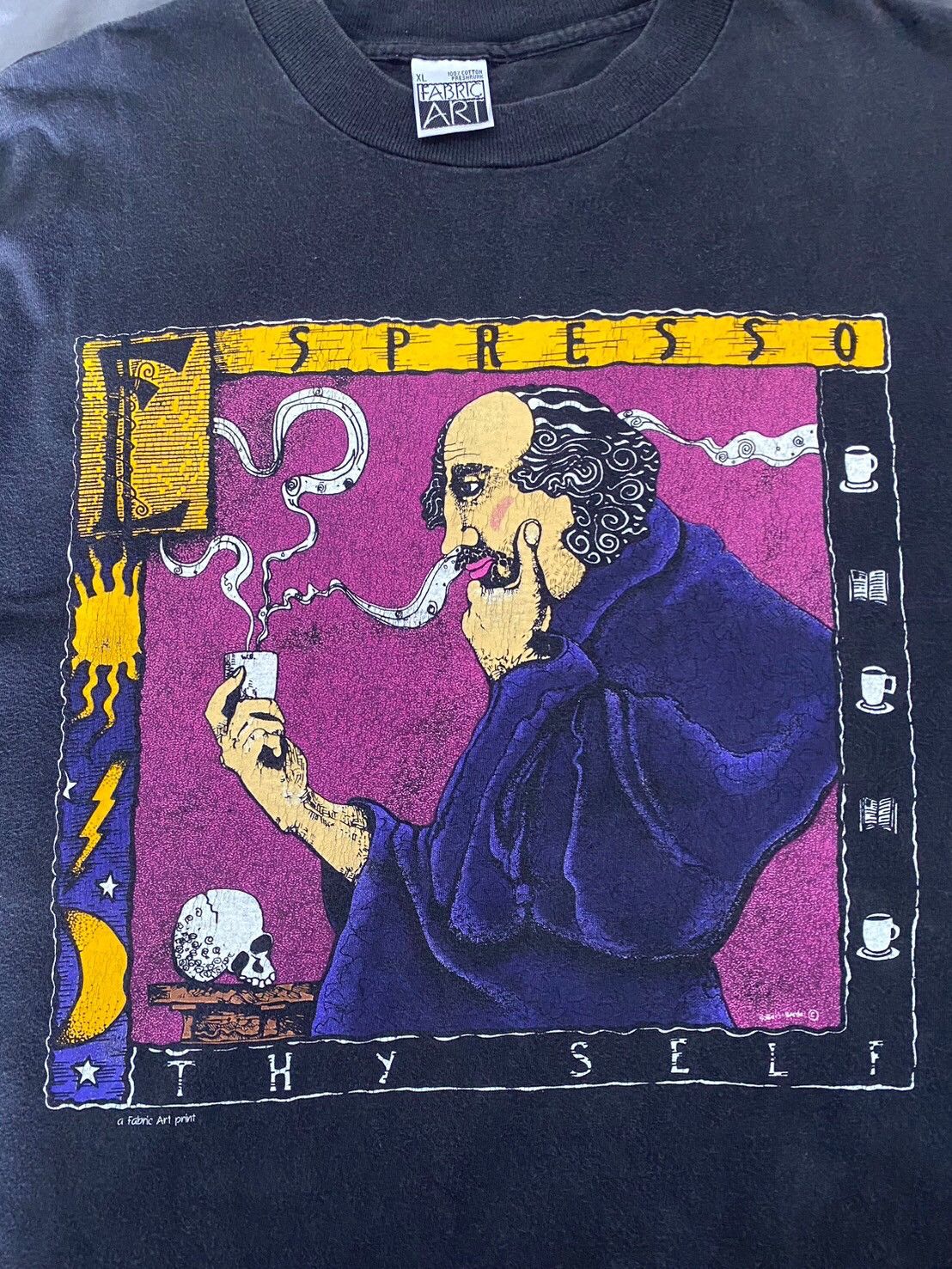 Vintage 🎨🖼️ Vintage 90s Espresso Thy Self 🎨🖼️ Size US XL / EU 56 / 4 - 2 Thumbnail
