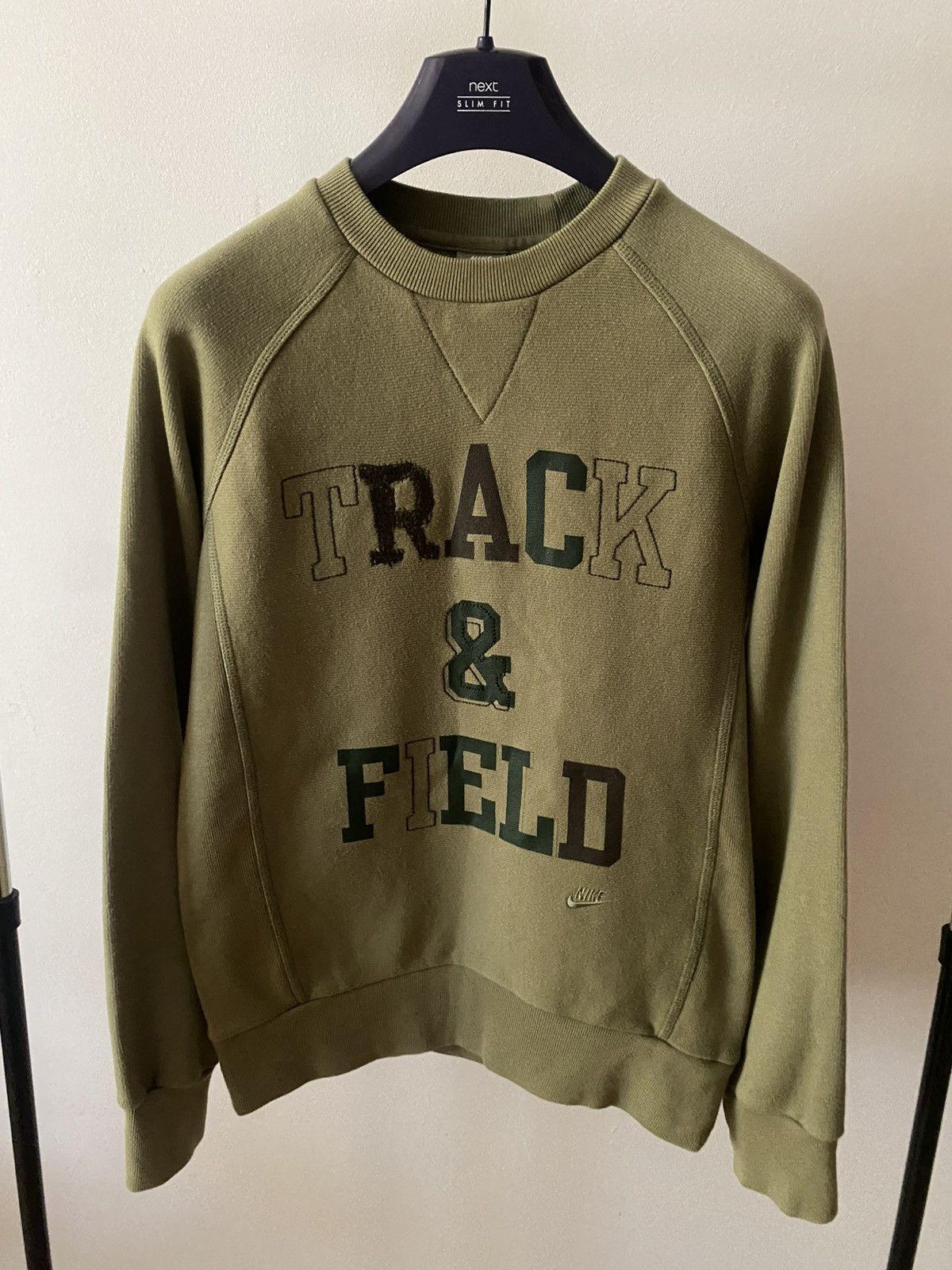 Nike × Vintage Vintage Nike Track Field Sweatshirt Big Logo Mens Size S Size US S / EU 44-46 / 1 - 1 Thumbnail