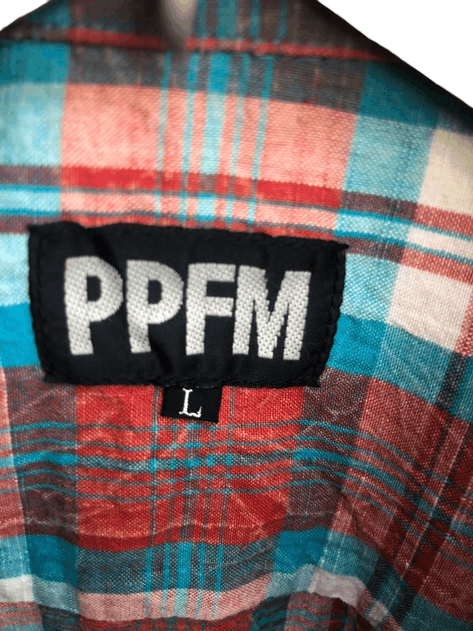 PPFM Y2K PPFM Dangerous Fellows Am I Evil? Plaid Shirt Size US M / EU 48-50 / 2 - 5 Thumbnail