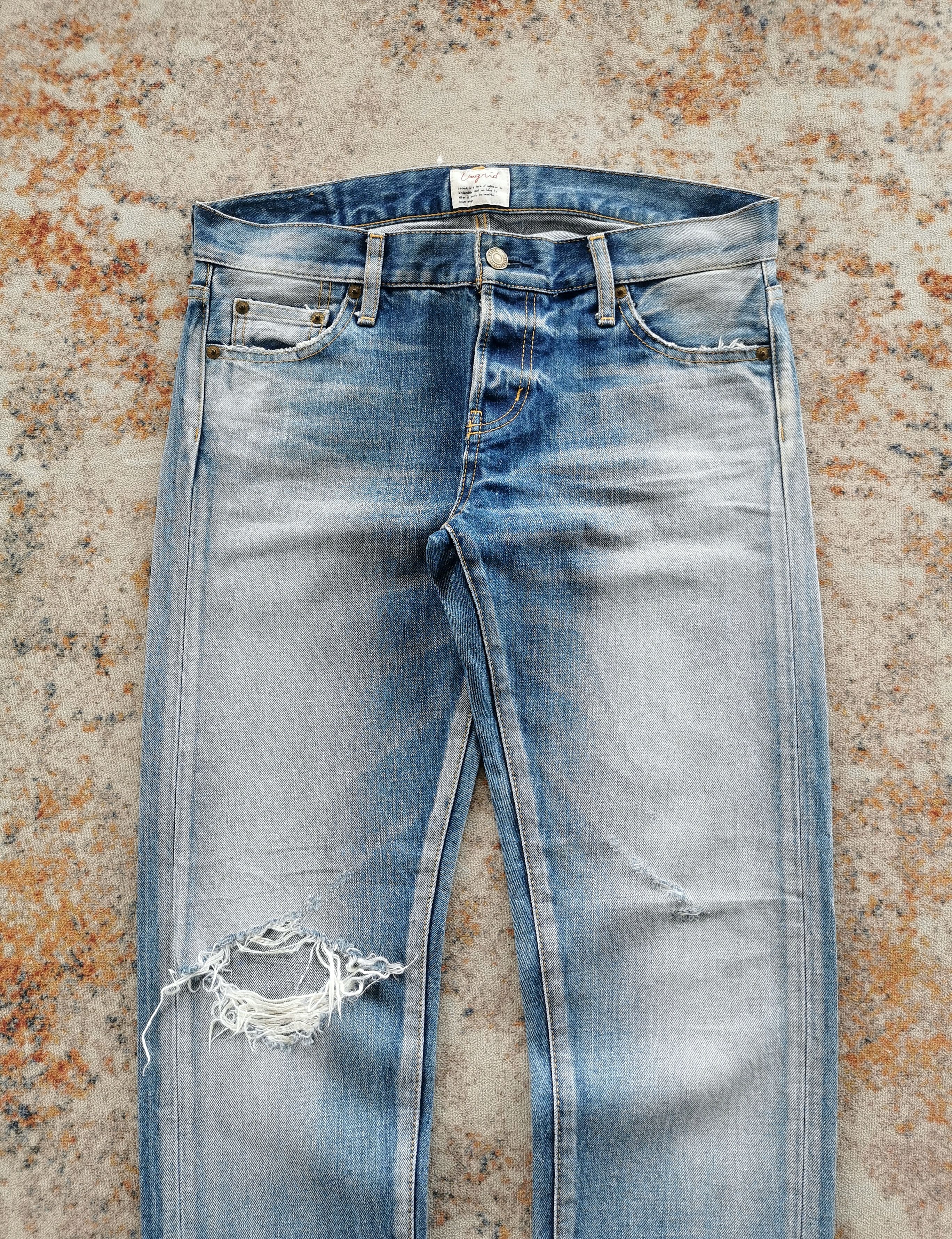 Japanese Brand Women Ungrid Distressed Chain Stitch Jeans Size 32" / US 10 / IT 46 - 11 Thumbnail