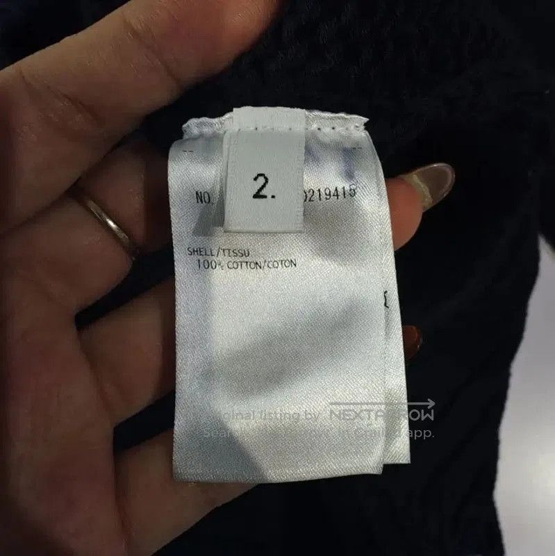 Thom Browne Thom Browne Women's Navy Sweater with Anchor Design . Size L / US 10 / IT 46 - 4 Thumbnail
