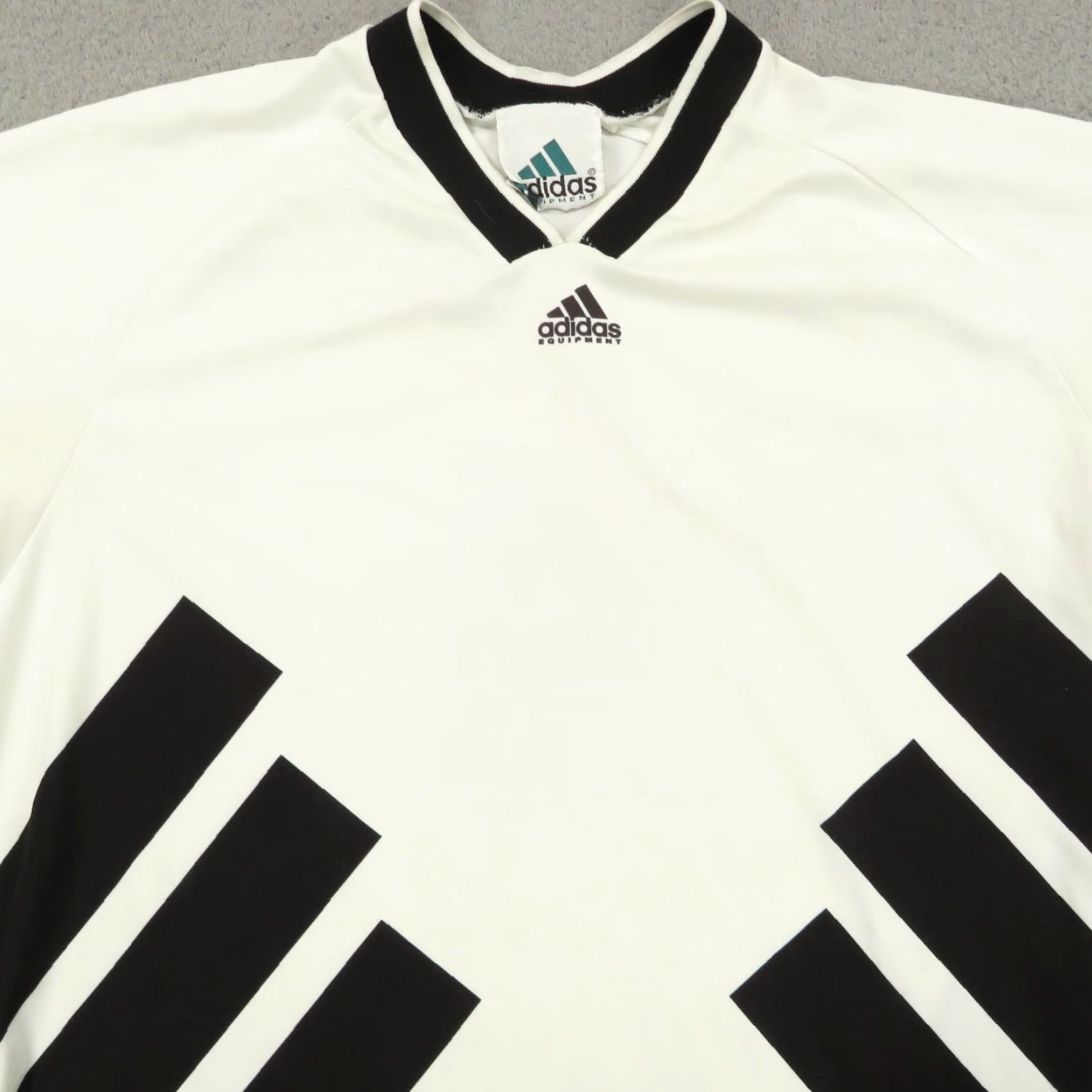 Adidas VINTAGE Adidas Equipment Shirt Mens XL Made in USA Soccer Jersey Template #4 VTG Size US XL / EU 56 / 4 - 2 Thumbnail
