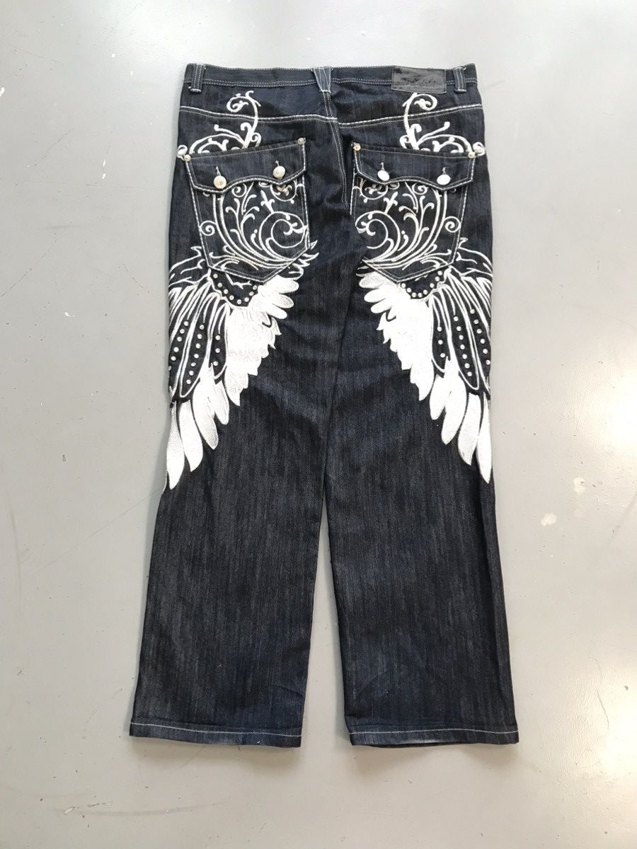 Imperious × Vintage Vintage imperious wings 🪽 embroidered baggy fit denim Size US 41 - 1 Thumbnail