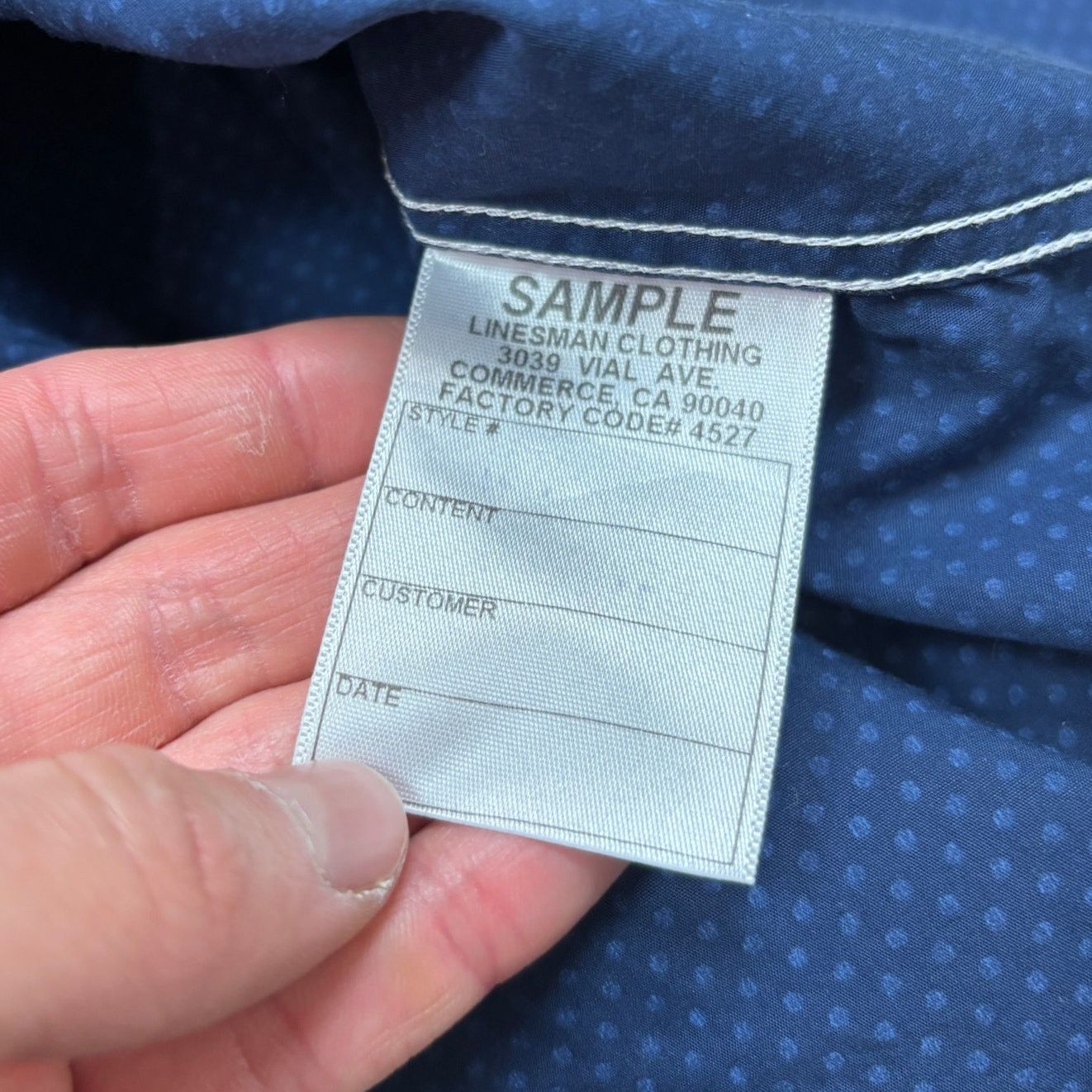 Frank & Eileen Frank & Eileen Luke Polka Dot Blue Button Up Shirt Men's S Size US S / EU 44-46 / 1 - 7 Thumbnail