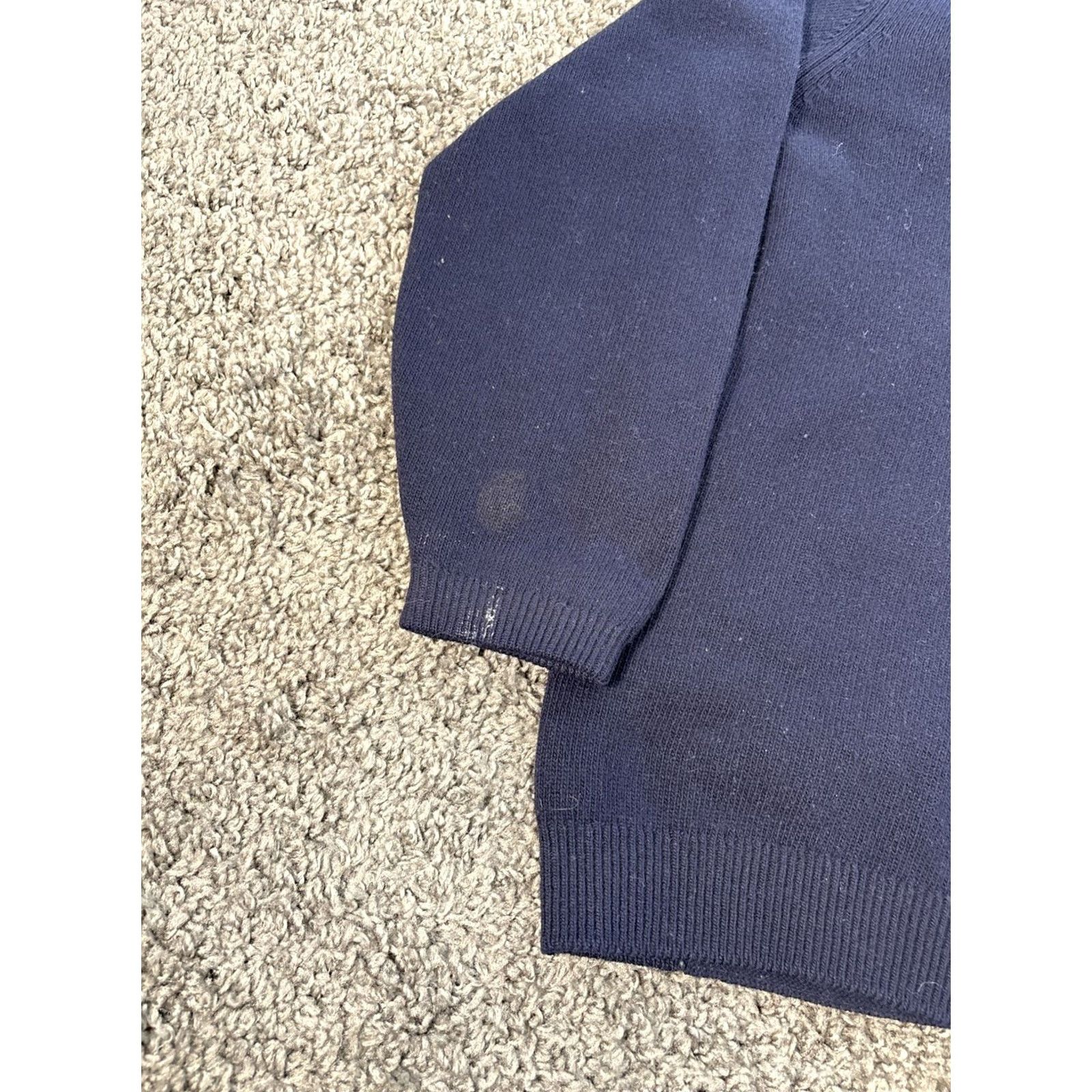 Vintage VINTAGE Glenmac Sweater Men Large Blue Wool V-Neck Military Cardigan Size US L / EU 52-54 / 3 - 7 Thumbnail