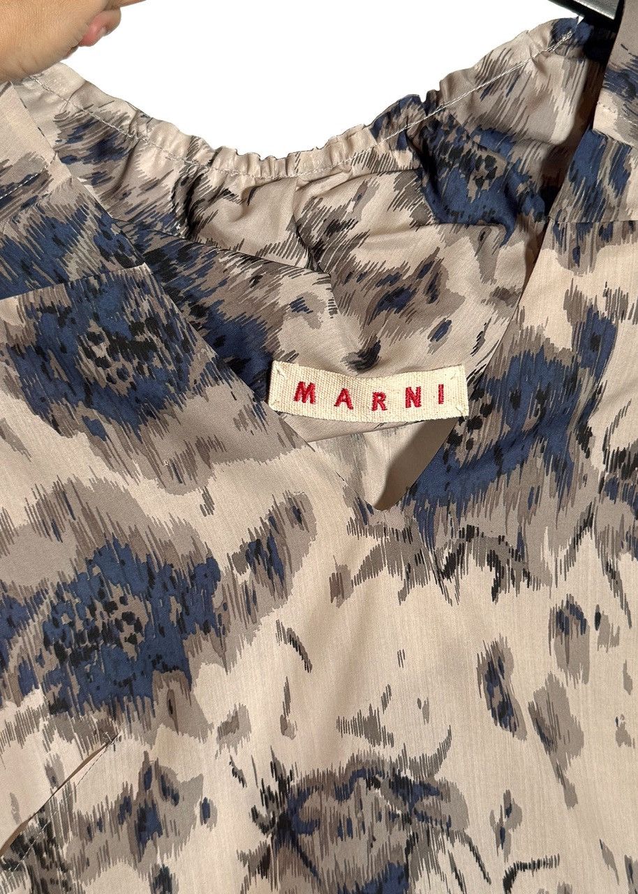 Marni Marni Dusty Pink Floral Print Silk Dress Size M / US 6-8 / IT 42-44 - 3 Thumbnail
