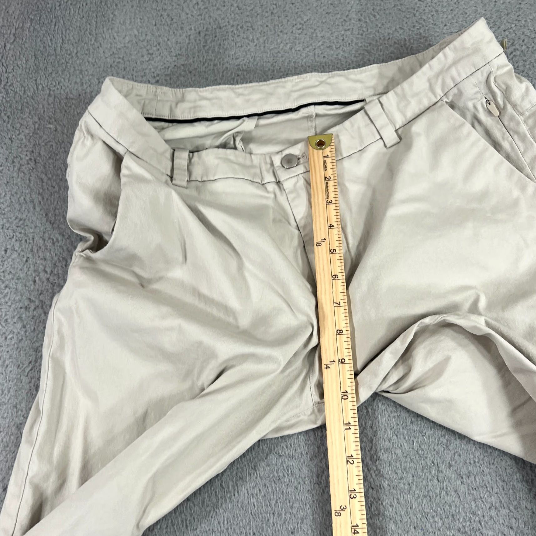 Lululemon Lululemon Mens Chino Pants Classic Tapered Khaki Beige 33 Hemmed City Preppy Pockets Stretch Size US 33 - 3 Thumbnail