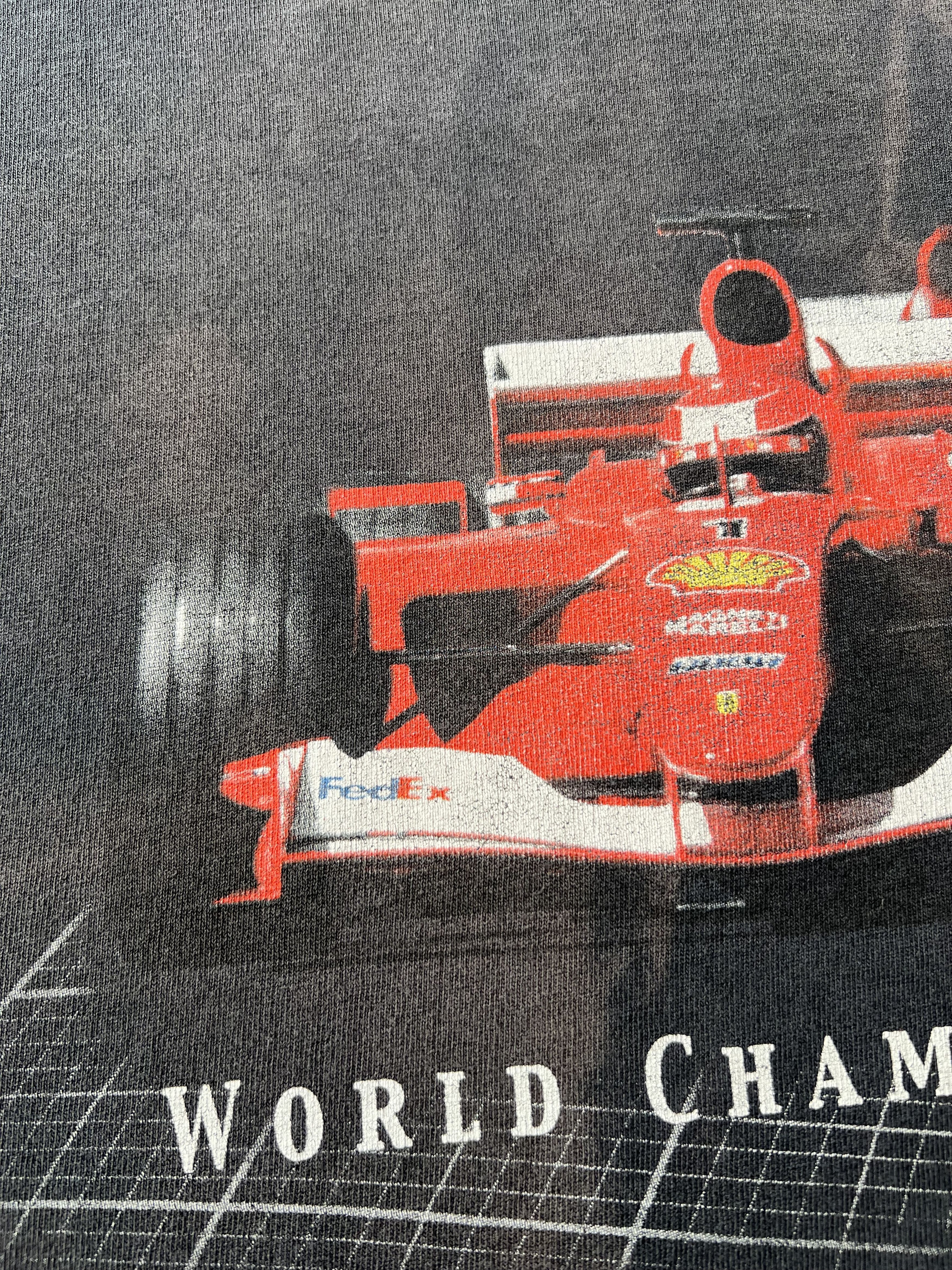 Ferrari Vintage 2001 Ferrari World Champions F1 Formula 1 Black Tee Size US L / EU 52-54 / 3 - 6 Thumbnail