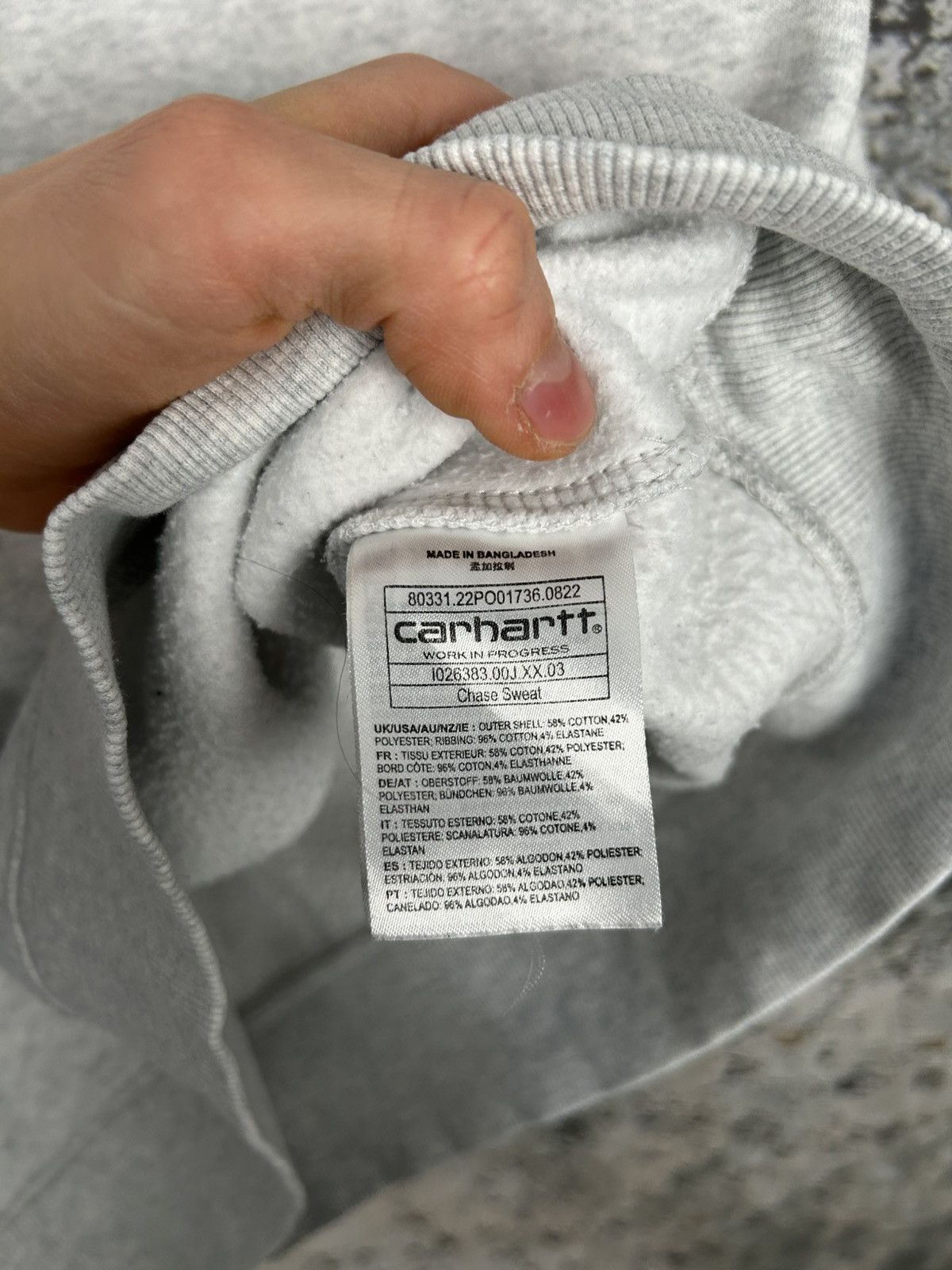 Carhartt Wip Carhartt WiP Chase Sweat Crewneck Streetwear Skate Boxy Fit Size US L / EU 52-54 / 3 - 5 Thumbnail