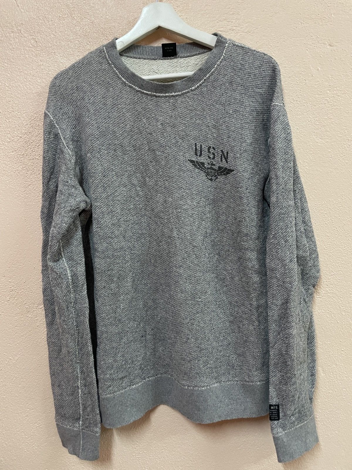 Avirex Avirex USN Stencil Military thermal Sweatshirt crewneck M Size US M / EU 48-50 / 2 - 3 Thumbnail