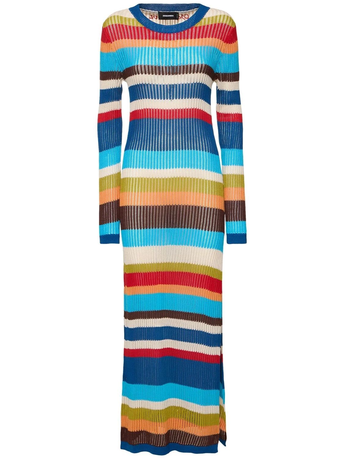 Etro DSQUARED2 $1115 Multicolor Long Dress New & Authentic Size XXS / US 00 / IT 34 - 1 Thumbnail
