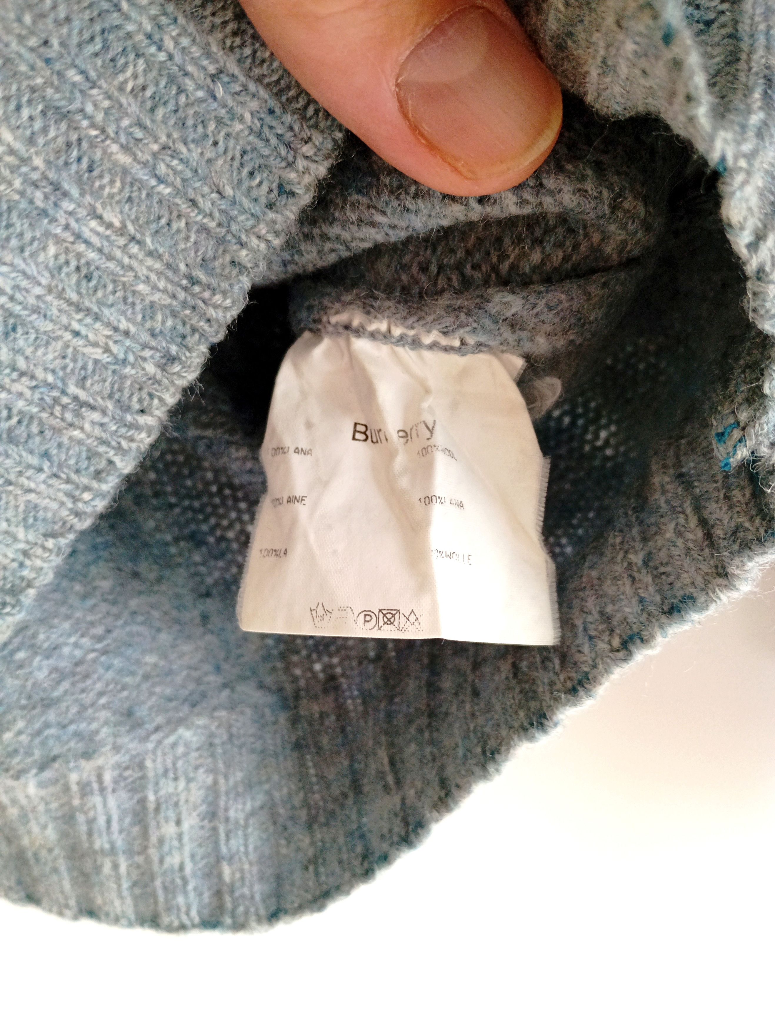 Burberry VINTAGE BURBERRY LONDON GRAY WOOL SWEATER Size US M / EU 48-50 / 2 - 8 Thumbnail