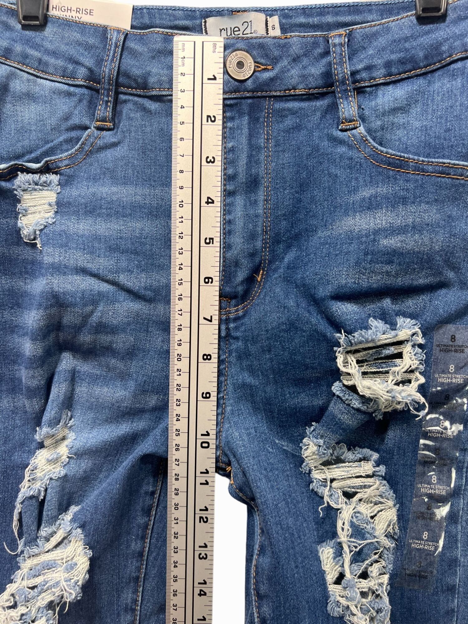 rue21 Rue 21 - Women's Ultimate Stretch High-Rise Skinny Jeans Dis Size 30" / US 8 / IT 44 - 5 Thumbnail