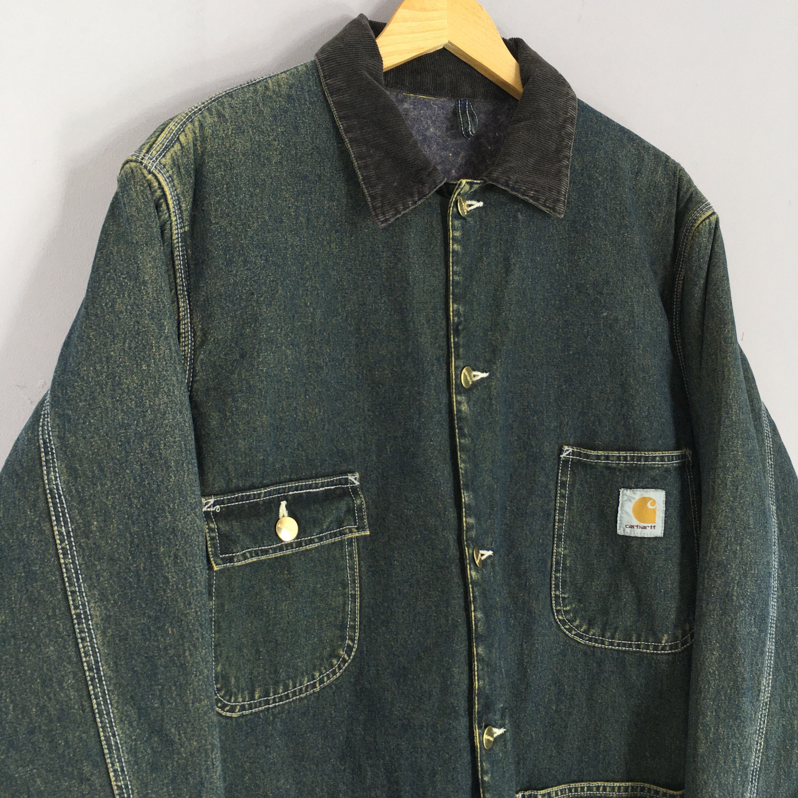 Carhartt × Carhartt Wip Vintage Carhartt Denim Jeans Workwear Jacket XLarge Size US XL / EU 56 / 4 - 3 Thumbnail