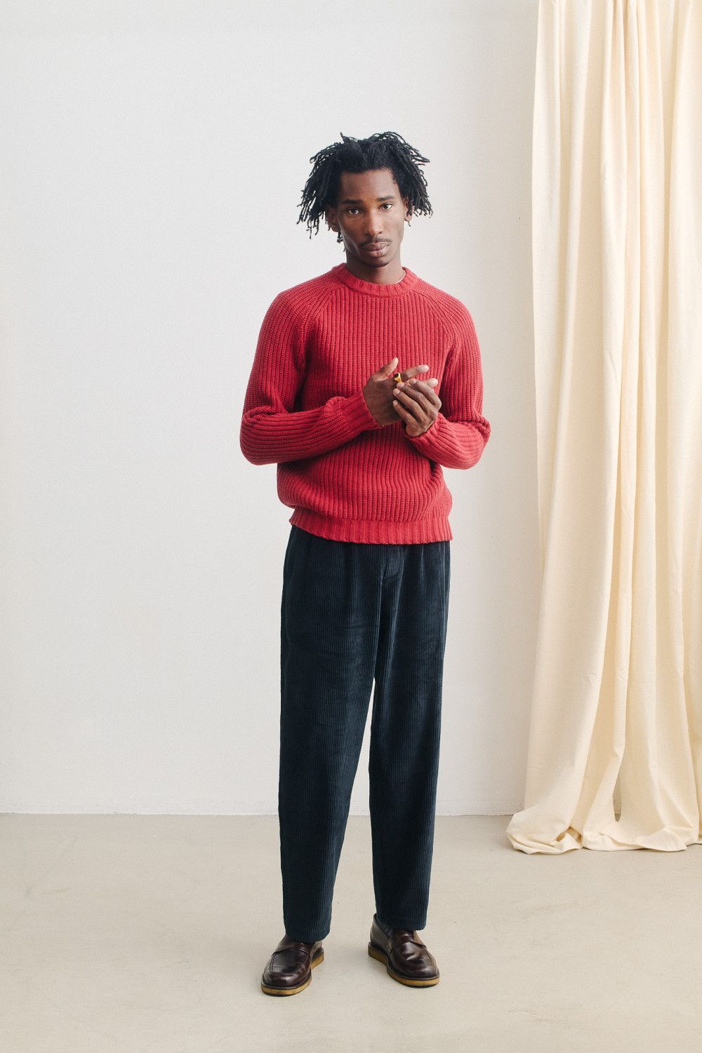 A Kind Of Guise 💚 AW23 A Kind Of Guise (AKOG Exclusive) Badger Knit Saffron Size US M / EU 48-50 / 2 - 6 Thumbnail