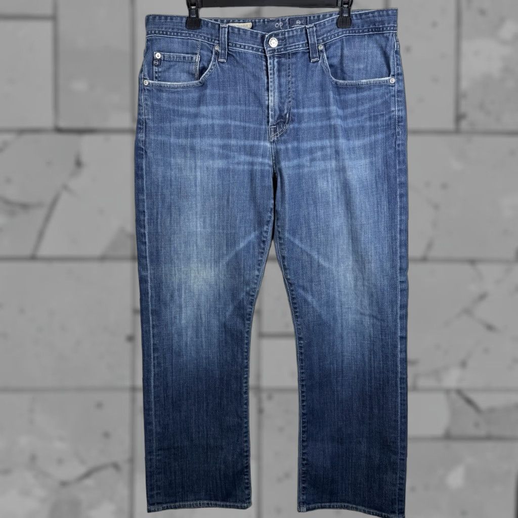 Vintage AG Adriano Goldschmied Blue Protege Casual Jeans Mens Regular Fit 36x29 Straight Leg Size US 36 / EU 52 - 1 Thumbnail