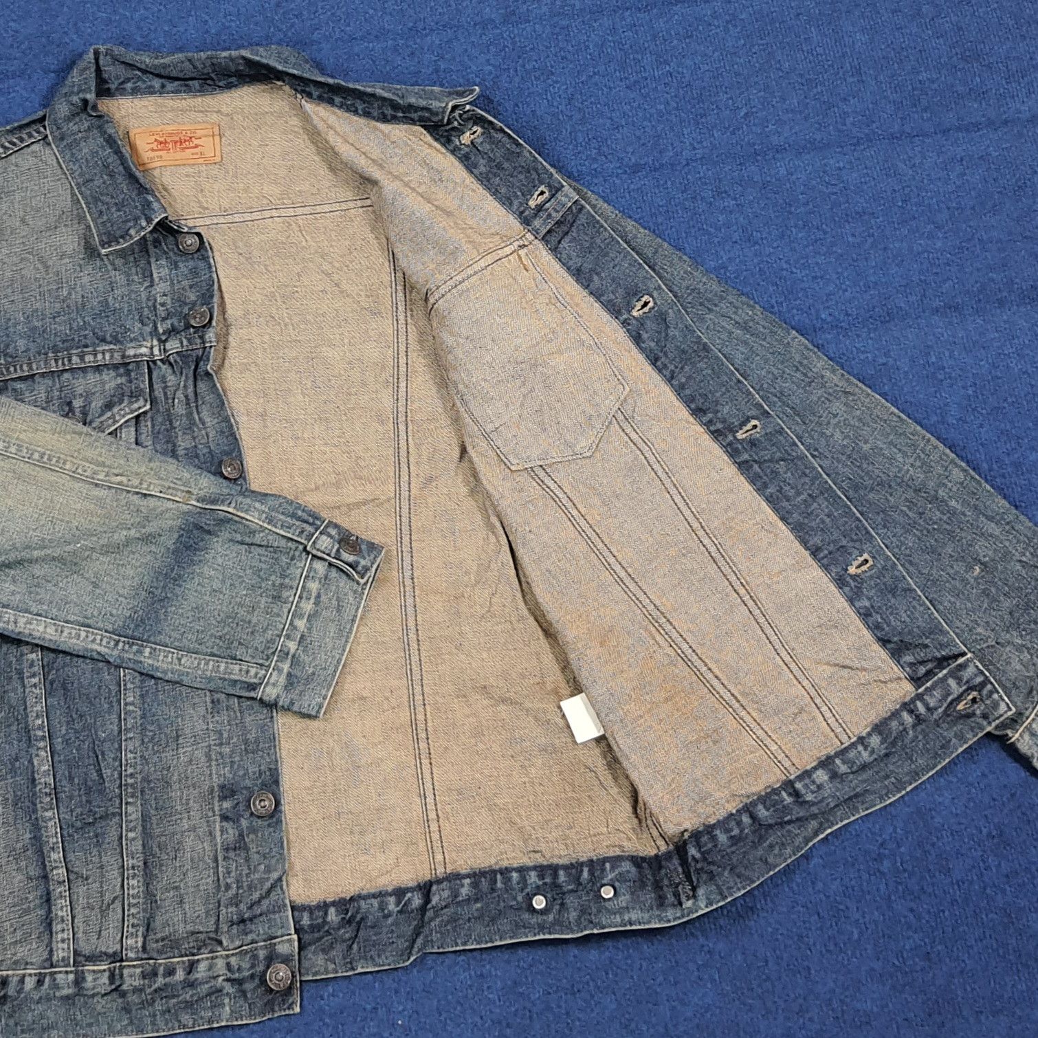 Levi's Vintage Levi’s 70599 Denim Faded Blue Trucker Jacket C302N21 Size US M / EU 48-50 / 2 - 7 Thumbnail
