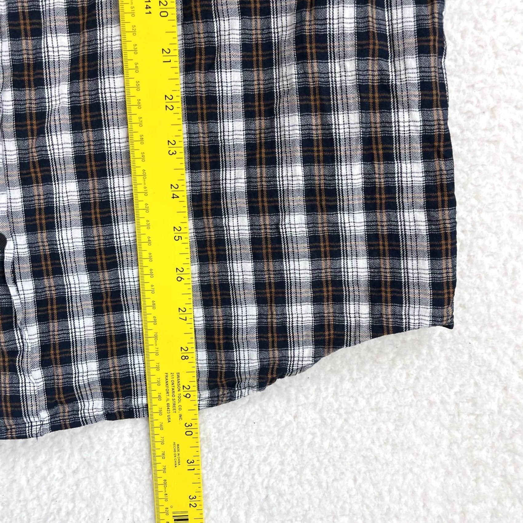 Vintage Comune Blue Plaid Button-Up Shirt Mens XL Long Sleeve 100% Cotton Casual Shirt Size US XL / EU 56 / 4 - 7 Thumbnail