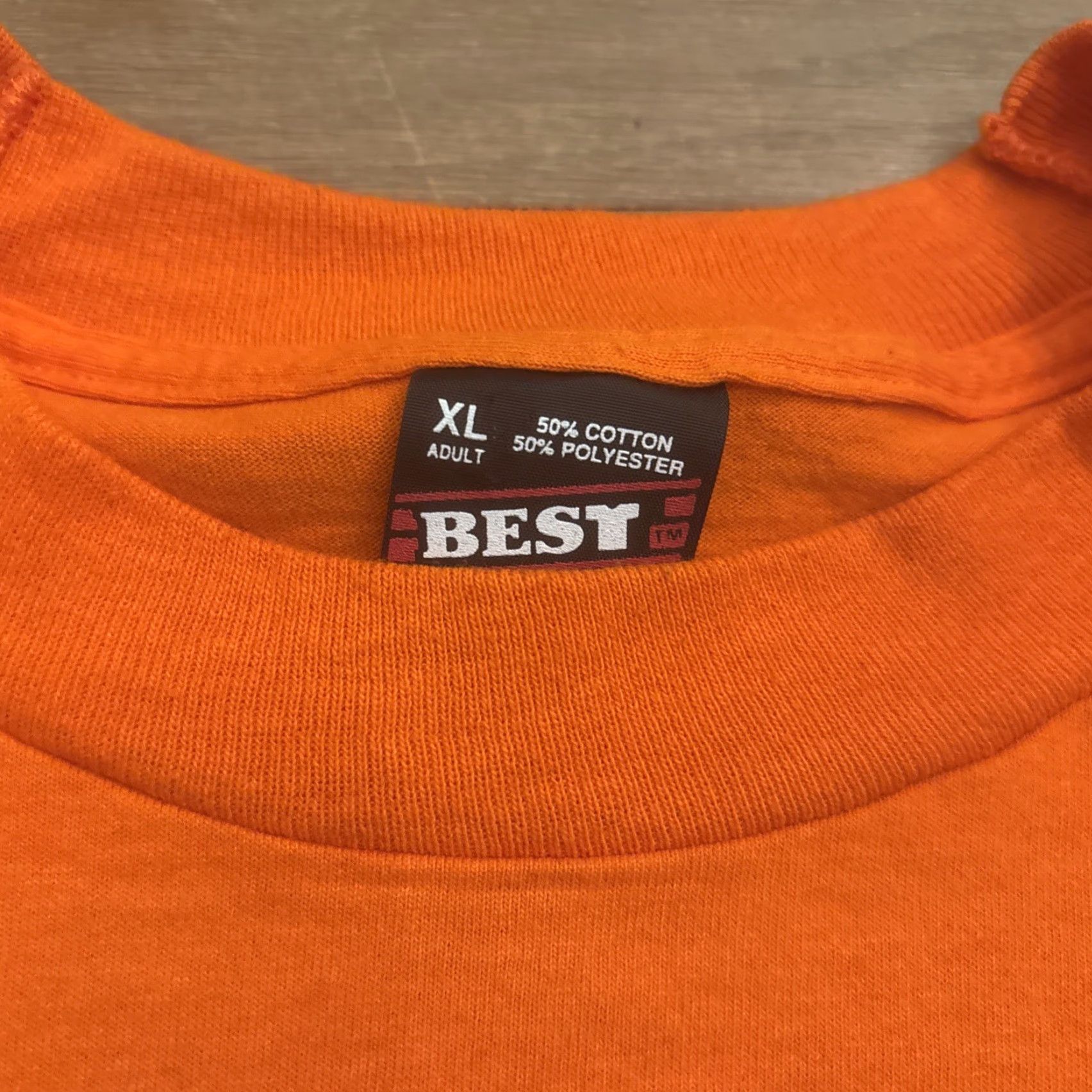 Fruit Of The Loom VINTAGE Danville High School Ironmen T Shirt XL Orange Men Size EUC Size US XL / EU 56 / 4 - 3 Thumbnail