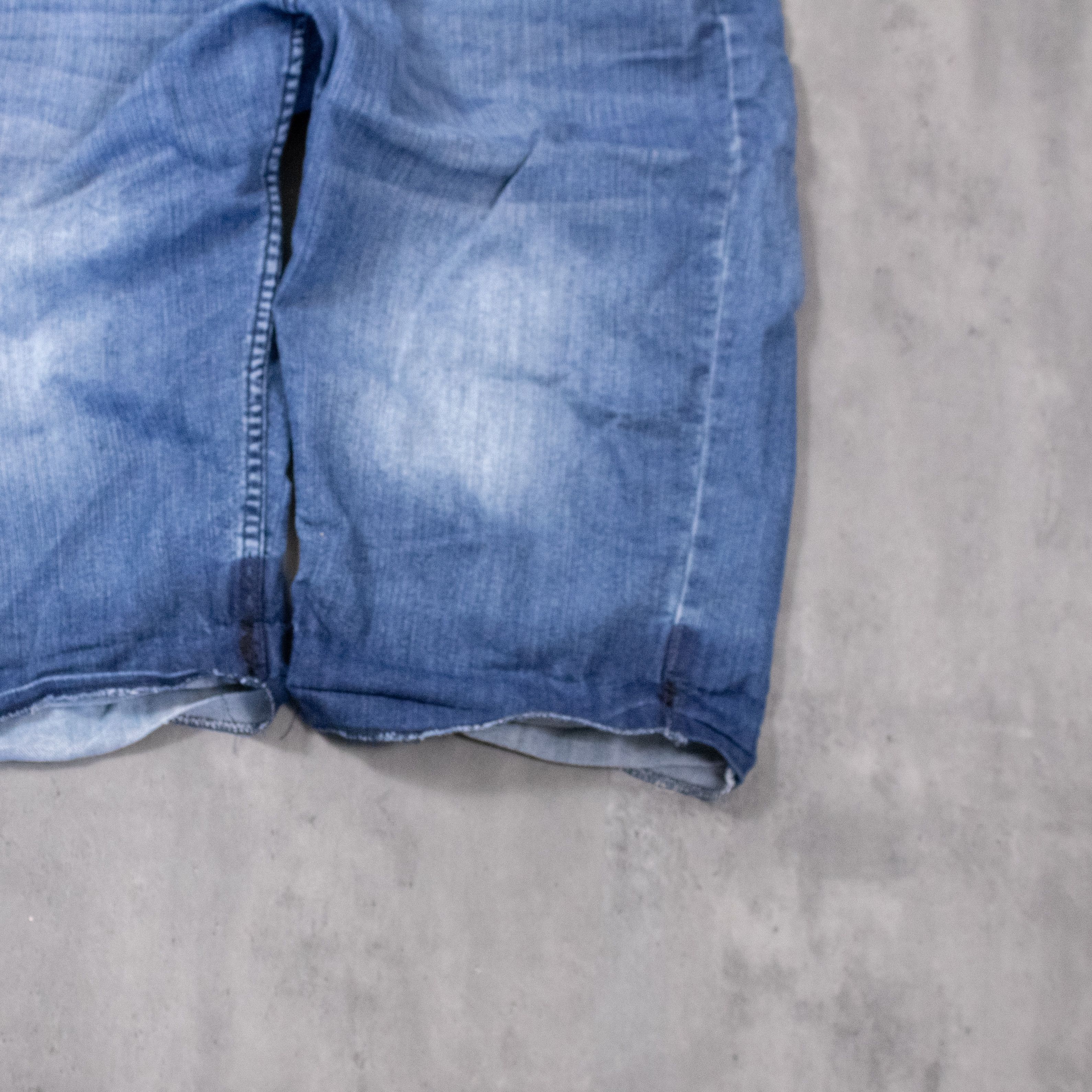 Japanese Brand Y2K 2000's Long Inseam Fit Mid Jort Denim Short Capris Size US 35 - 4 Thumbnail