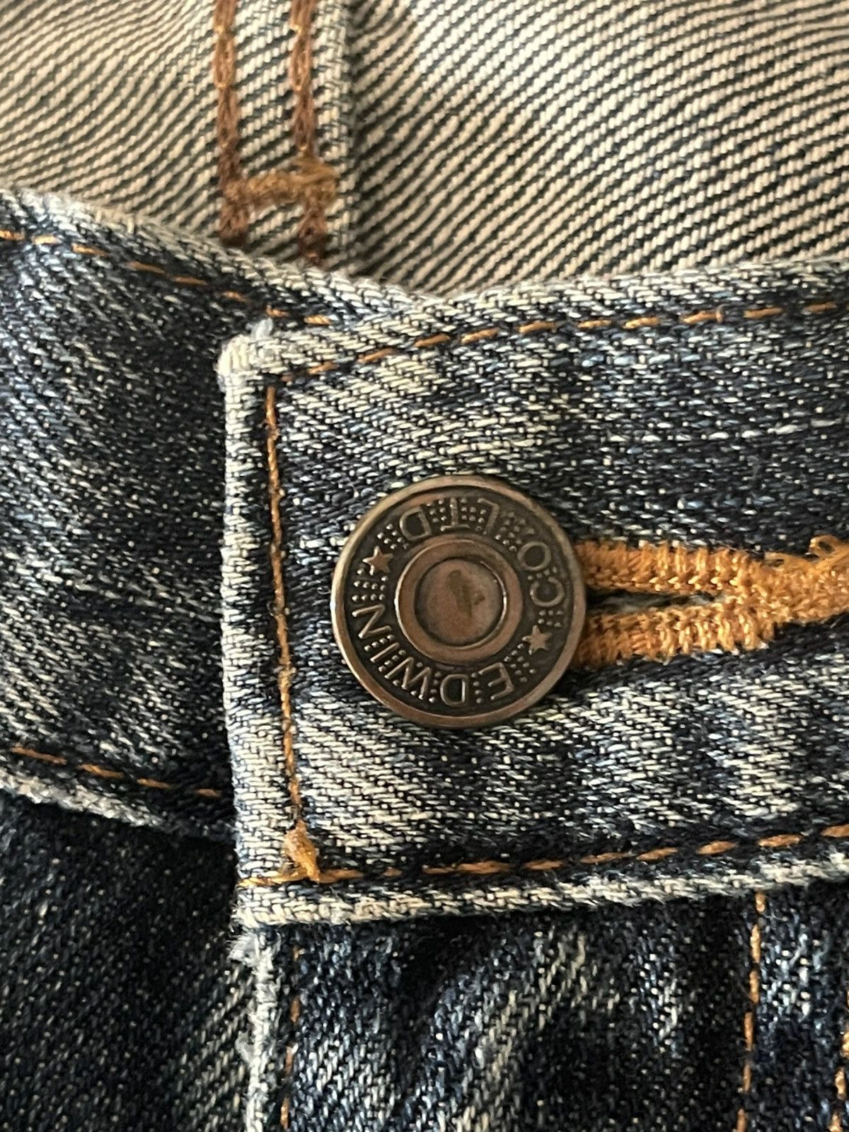 Edwin Vintage Edwin International Basic 404 Denim Made in Japan Size US 35 - 5 Thumbnail