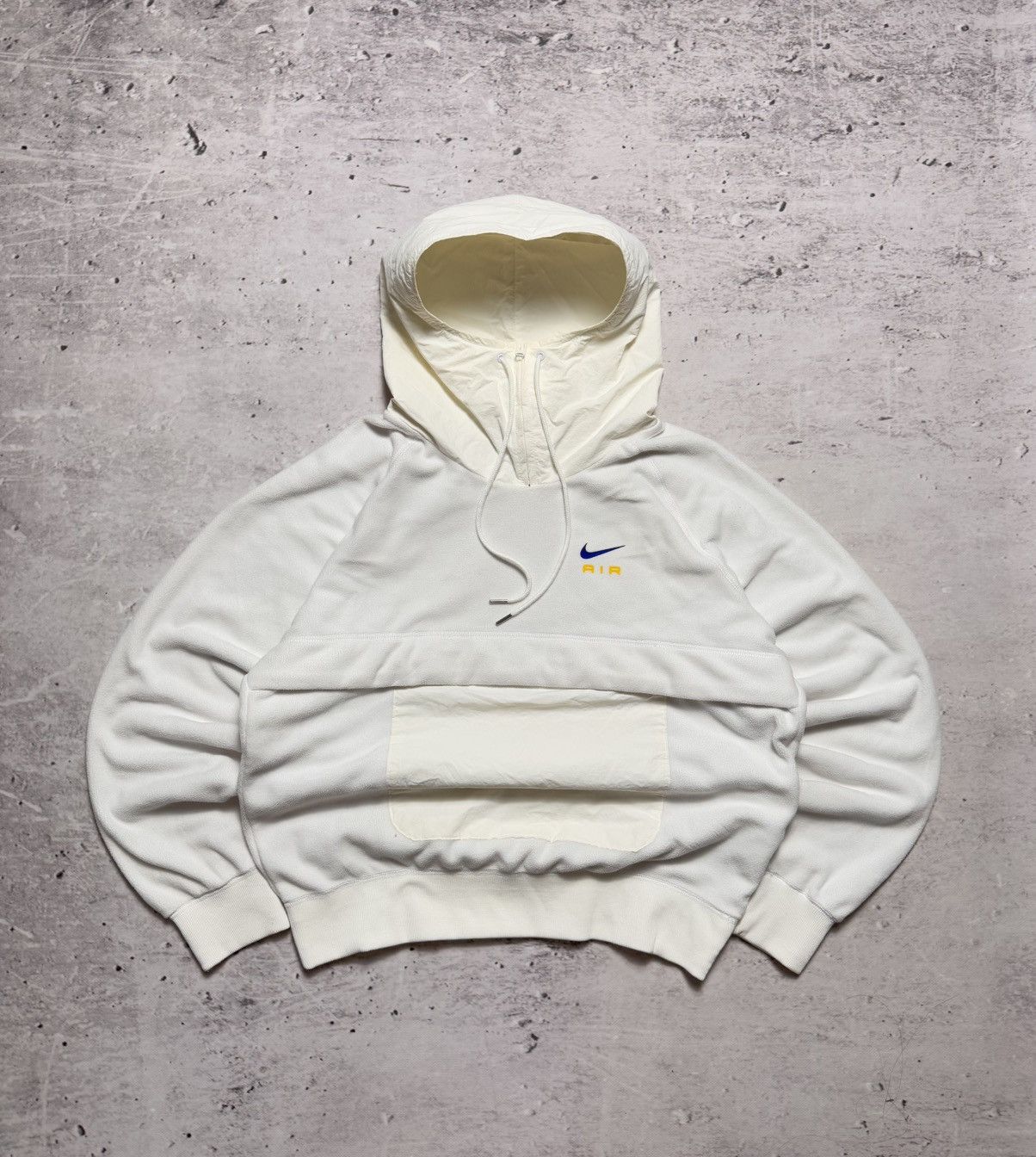 Nike × Vintage NIKE AIR TEDDY FLEECE VINTAGE DOUBLE LOGO OVERSIZE HOODIE Size US S / EU 44-46 / 1 - 1 Thumbnail