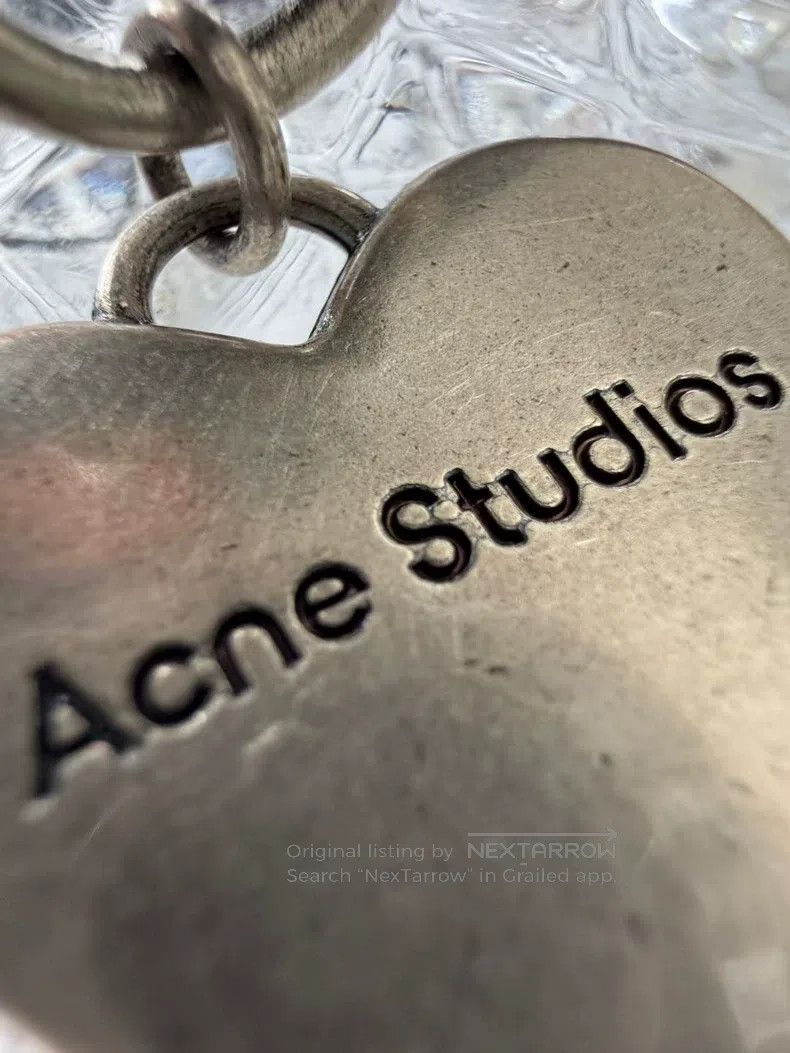 Acne Studios Acne Studios Leather Necklace with Heart Pendant Size ONE SIZE - 6 Thumbnail