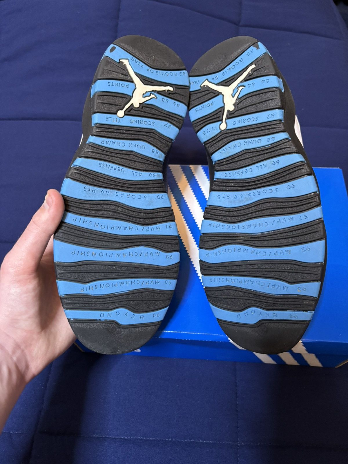 Jordan Brand Jordan 10 Retro Powder Blue 2014 Size 10 Size US 10 / EU 43 - 6 Thumbnail