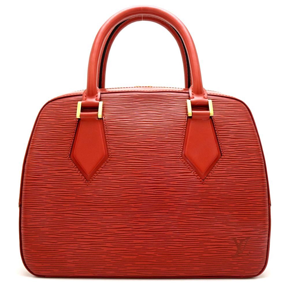 Louis Vuitton Epi Sablon Castilian Red Handbag