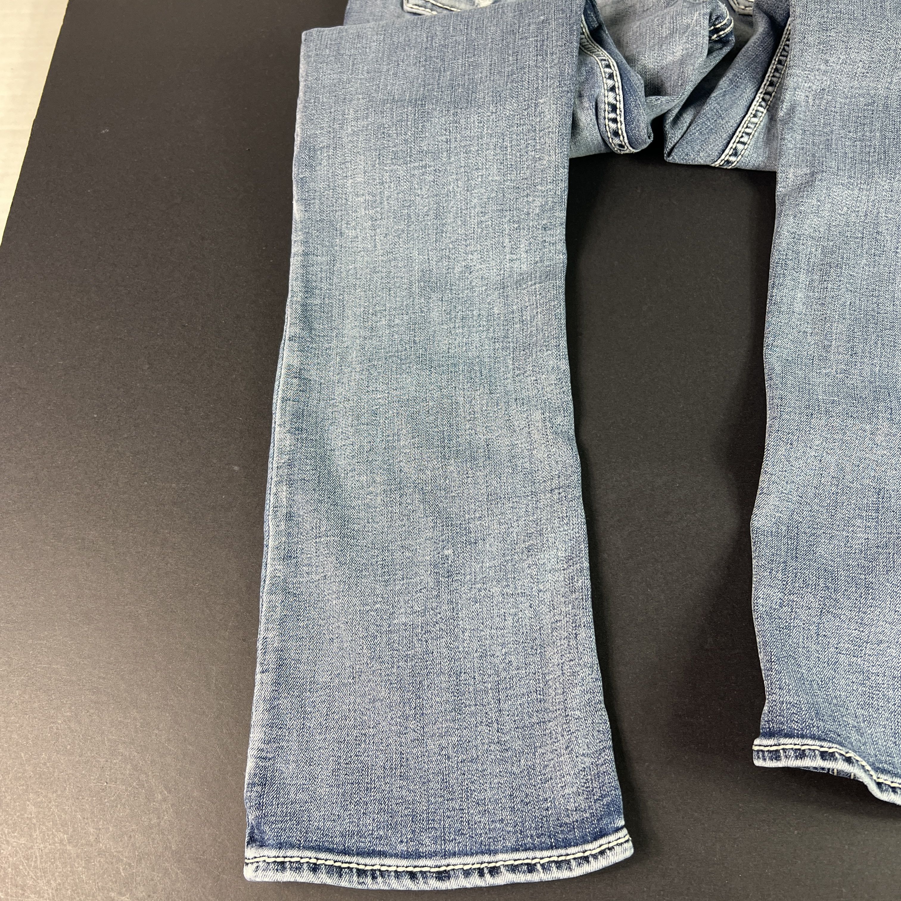 BKE BKE Jeans Jake Straight Light Blue Faded Distressed Denim Size US 28 / EU 44 - 16 Thumbnail