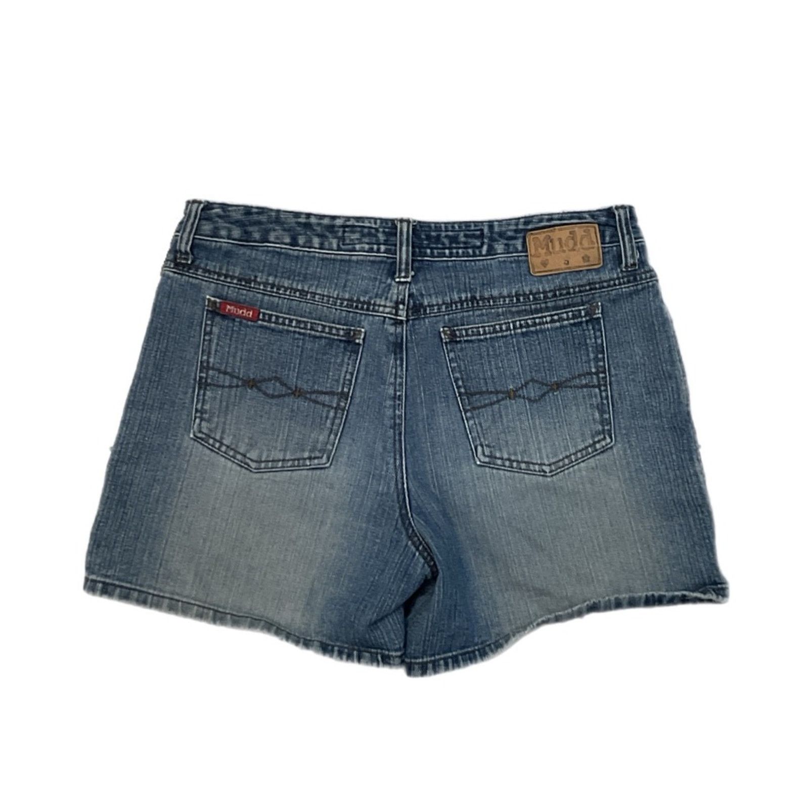 Vintage Mudd Denim Blue Jean Shorts Size 32" / US 10 / IT 46 - 2 Thumbnail