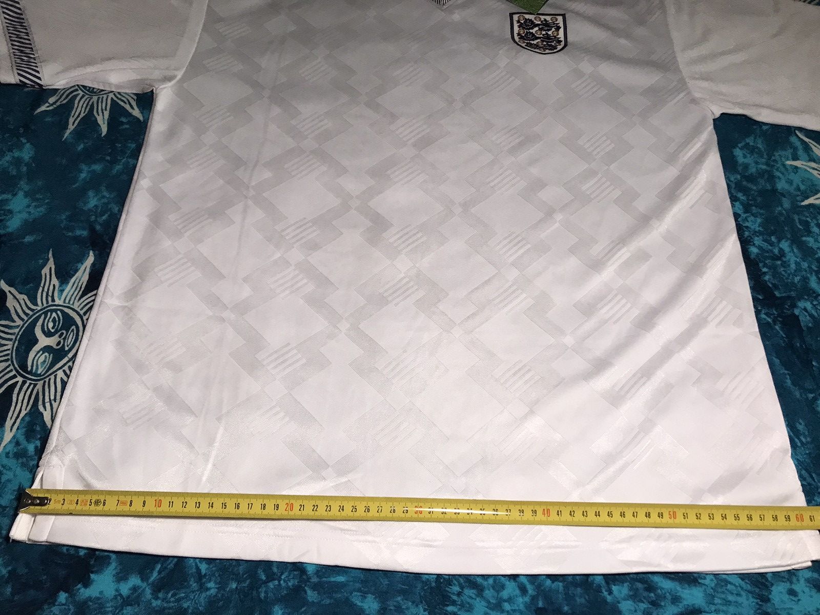 Vintage Score Draw England 1990/1992 Home Shirt Umbro Soccer Jersey Size US XL / EU 56 / 4 - 3 Thumbnail