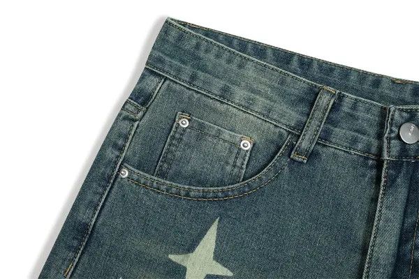VIBE STARS Blue Denim Shorts Size US 28 / EU 44 - 4 Thumbnail