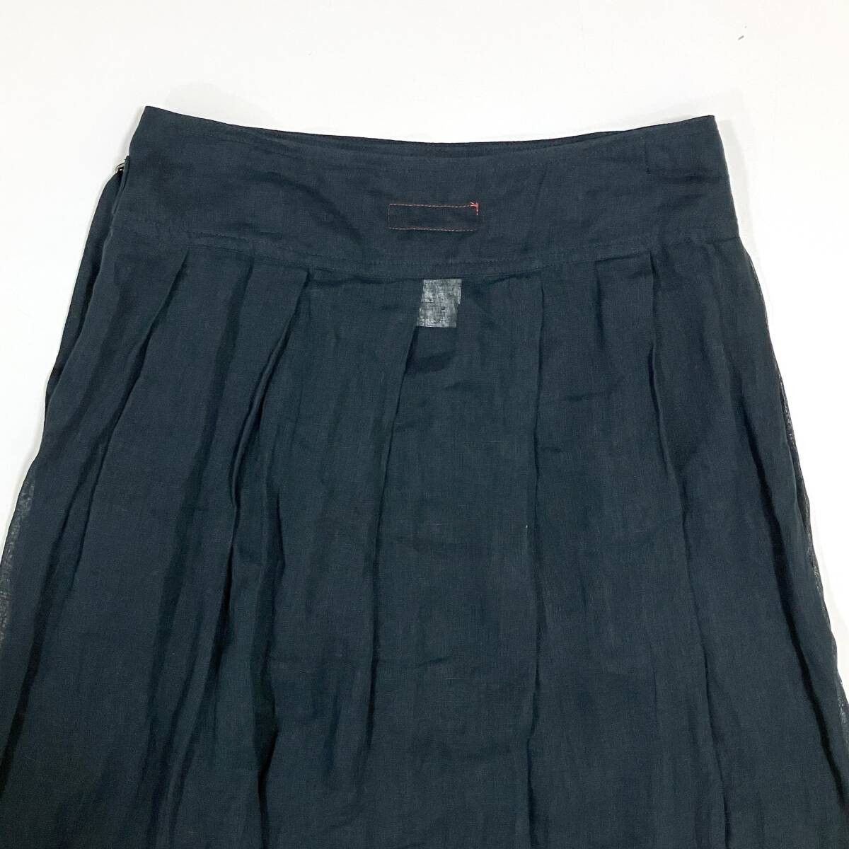 Yohji Yamamoto Y's Yohji Yamamoto - Linen Sheer Wrap Skirt Size 27" / US 4 / IT 40 - 7 Thumbnail