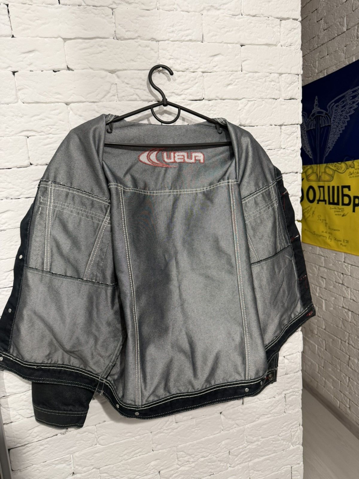 Fubu FUBU Y2K Denim Jacket Reflective Stitching Vintage Size M Size US M / EU 48-50 / 2 - 10 Thumbnail