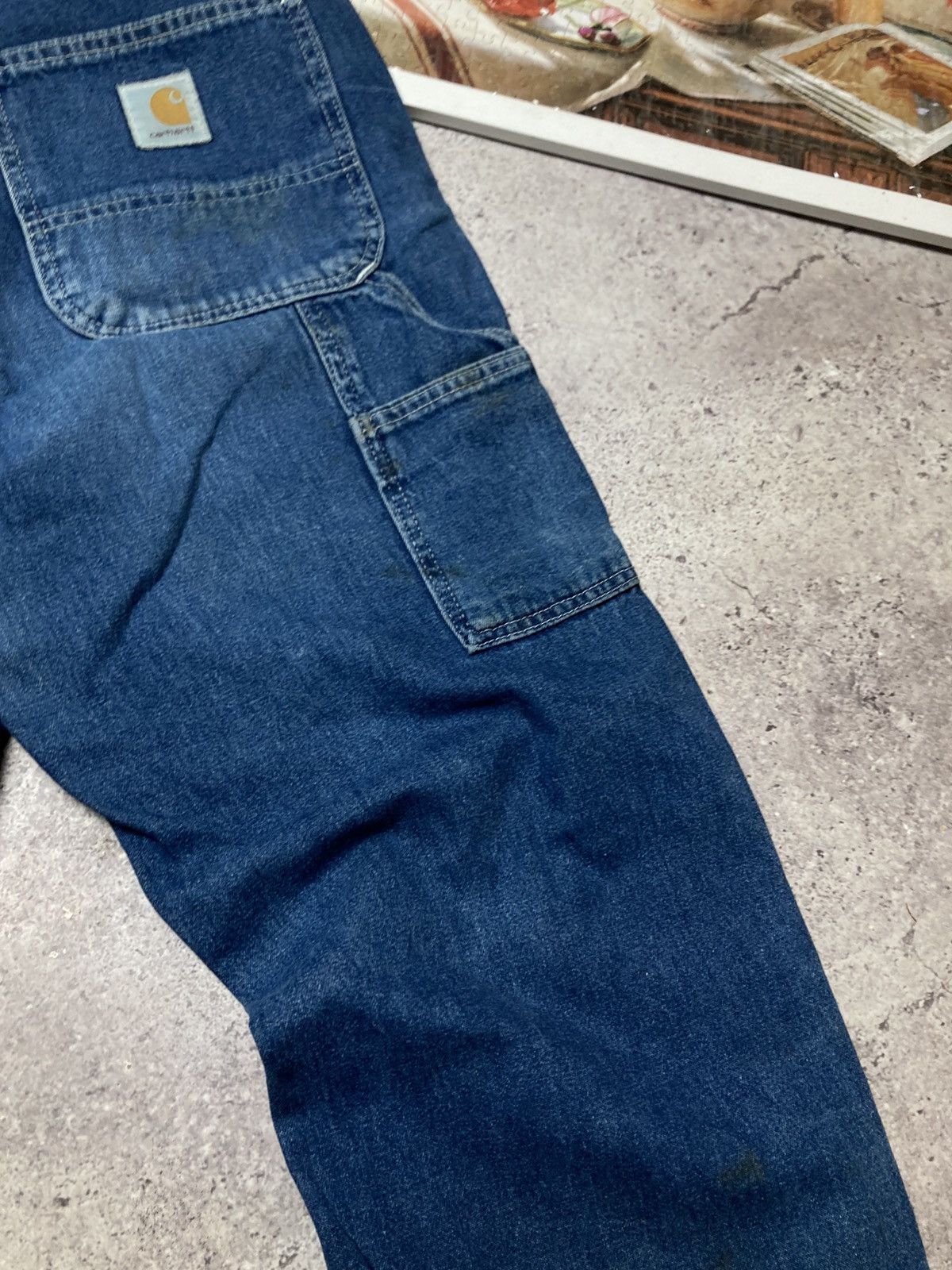 Carhartt × Vintage Vintage Carhartt Carpenter Cargo Denim Pants 2000s Size US 30 / EU 46 - 8 Thumbnail