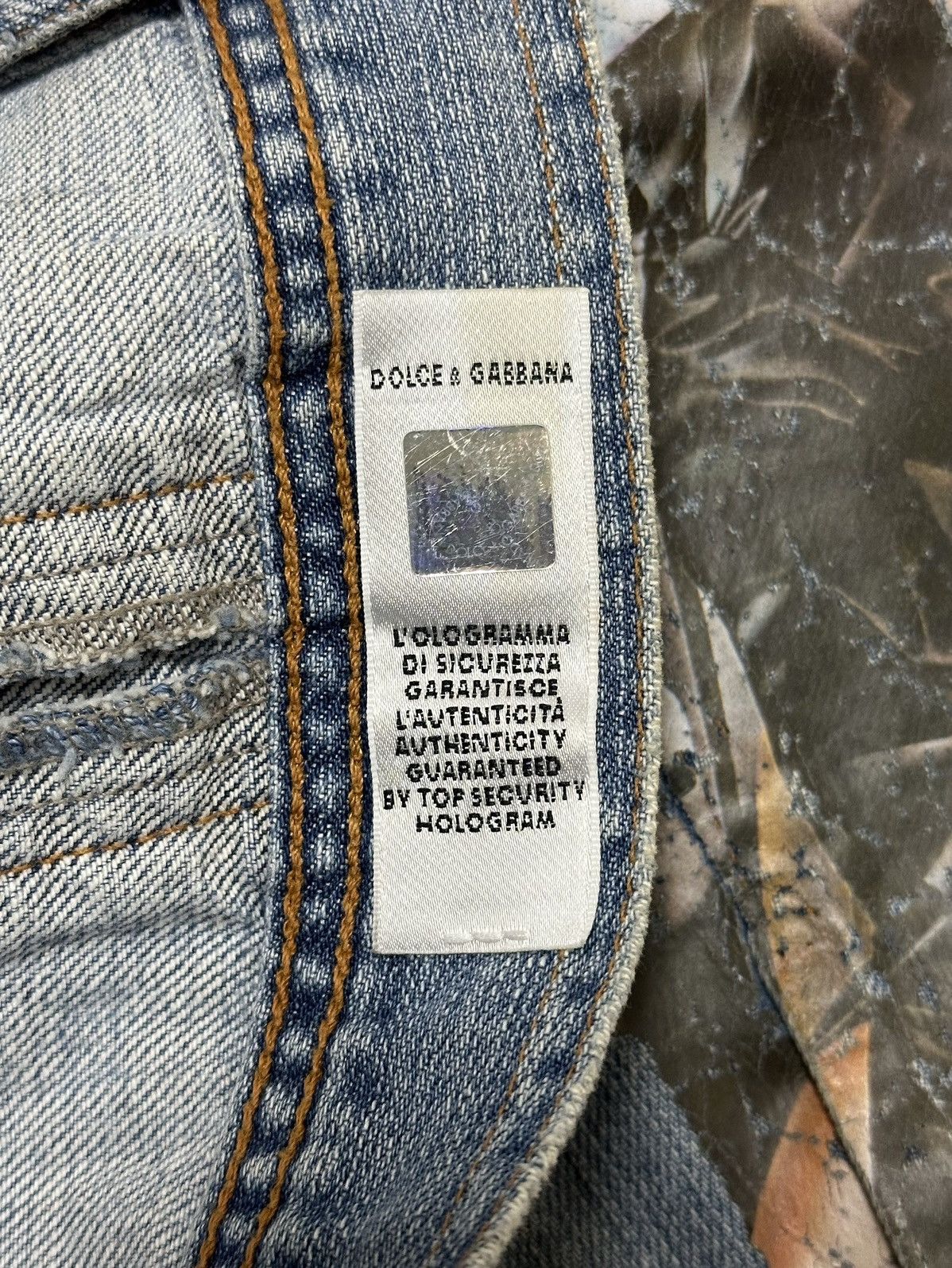 Dolce & Gabbana D&G Spring Summer 2002 Painted Denim Jacket Size XS / US 0-2 / IT 36-38 - 8 Thumbnail