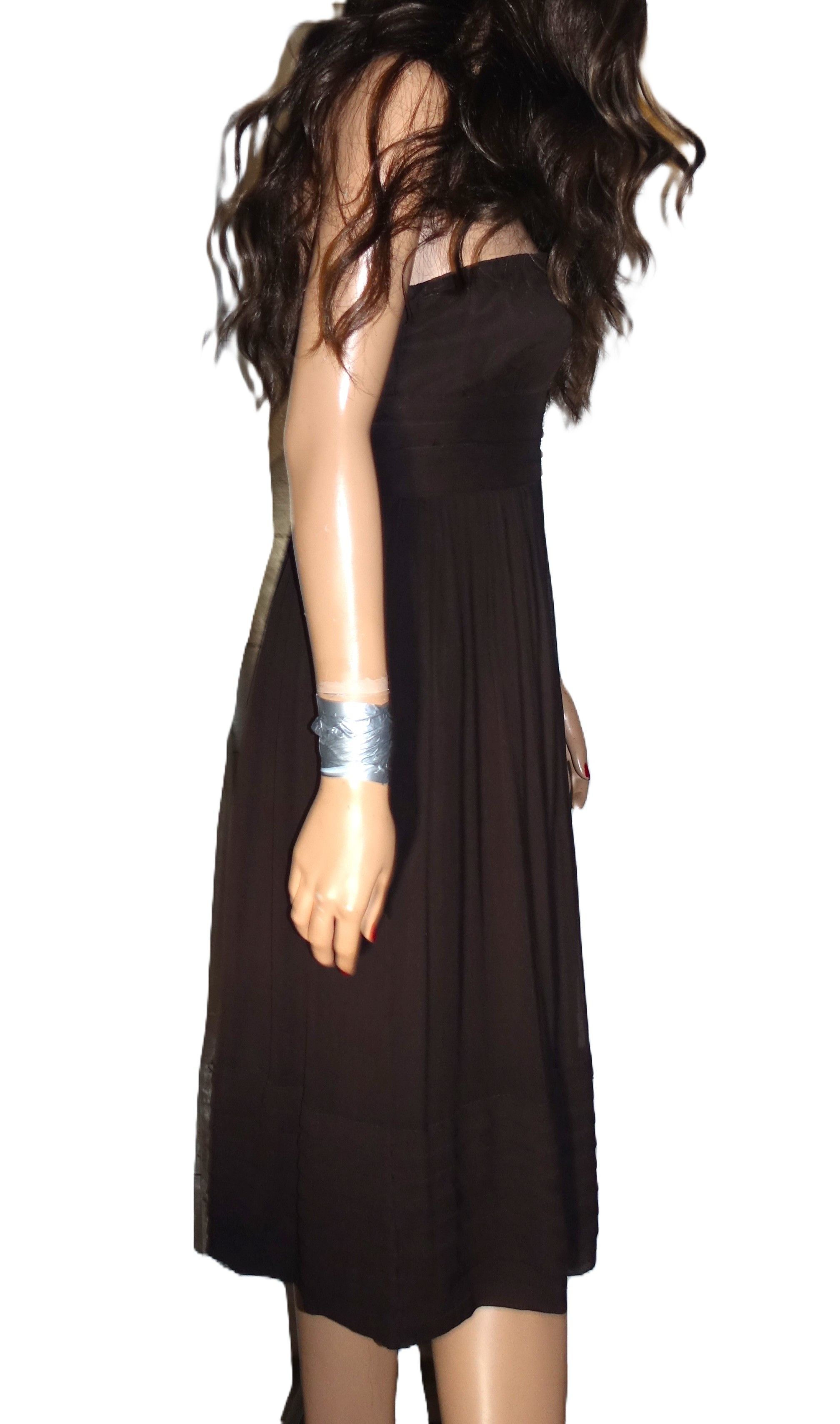 J.Crew J. Crew Brown Silk Strapless Dress 2 Size XS / US 0-2 / IT 36-38 - 6 Thumbnail